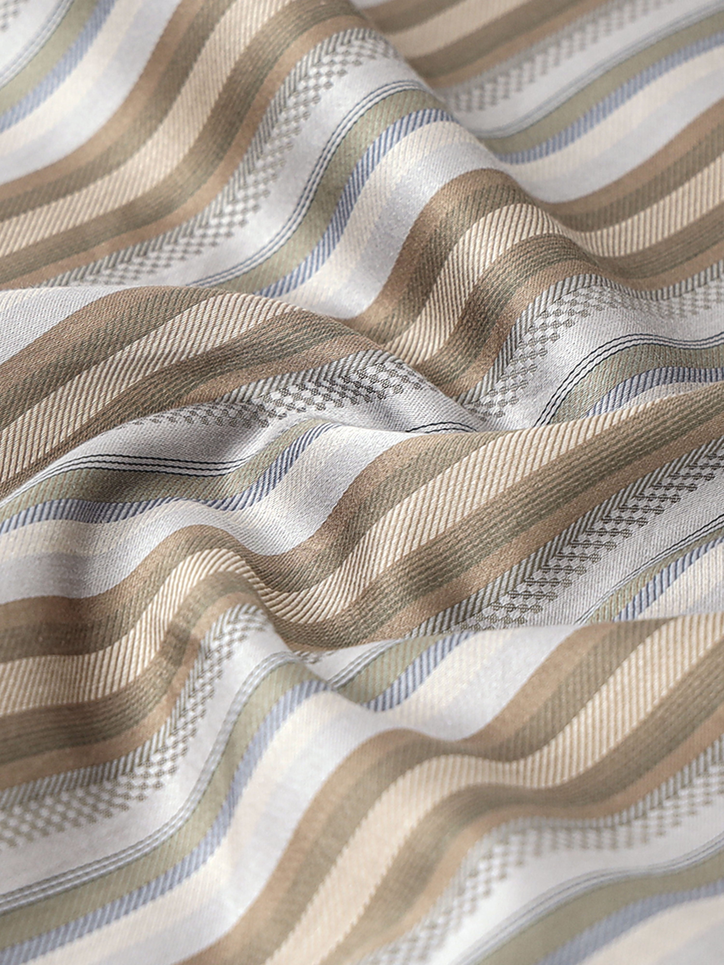 Sahara Stripe Jacquard Artisan Shirt