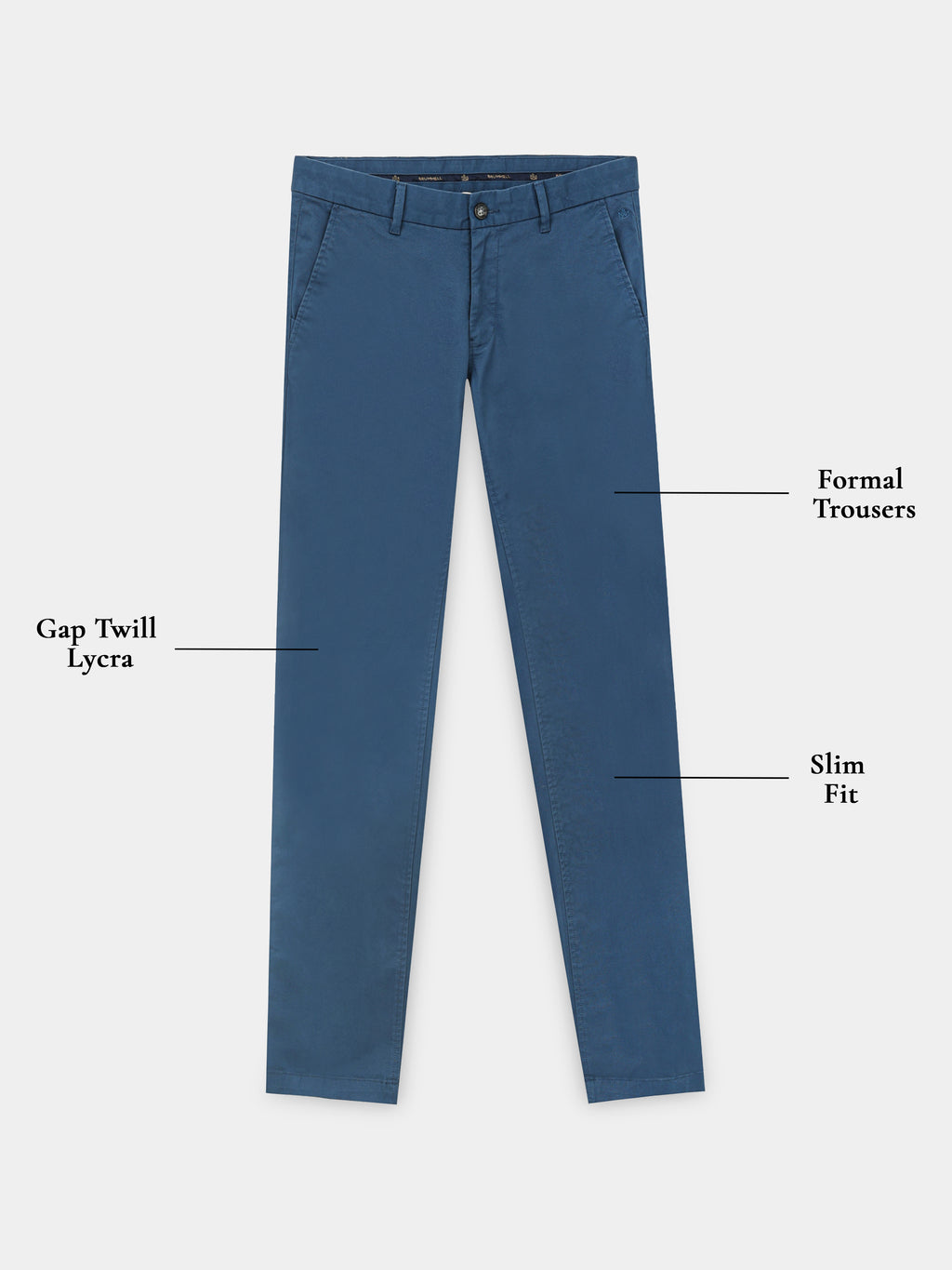ROYAL BLUE GAP TWILL STRETCH TROUSERS