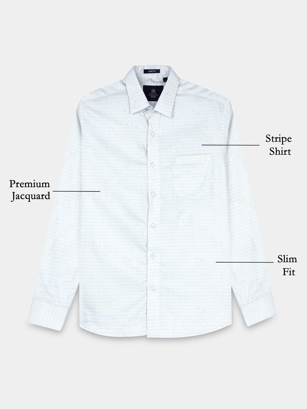 Ivory Bloom Heritage Stripe Shirt