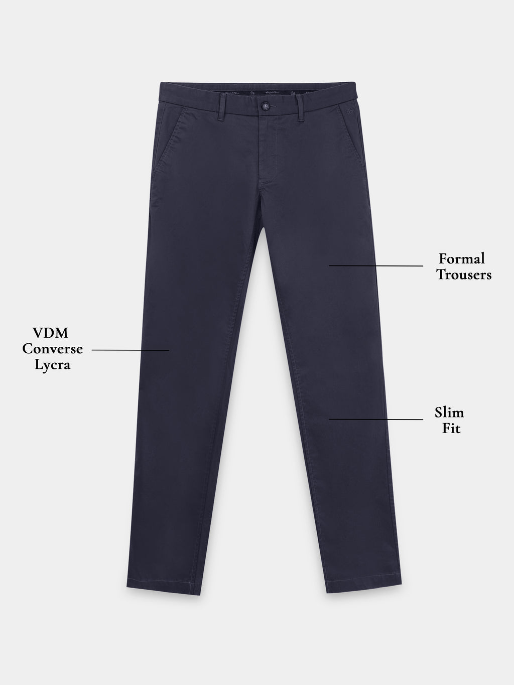 DARK BLUE CONVERSE COTTON LYCRA STRECTH TROUSERS