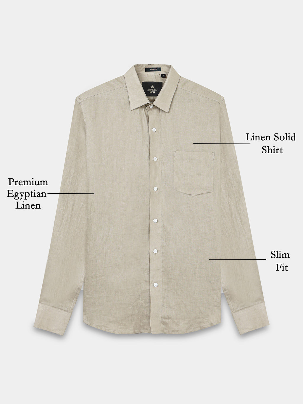 Sahara Sand Linen Solid Shirt