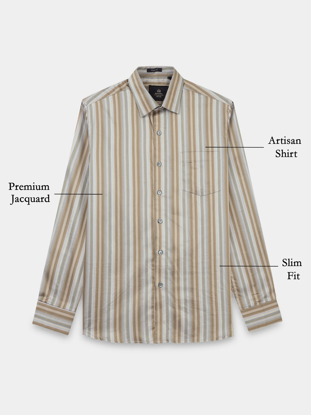 Sahara Stripe Jacquard Artisan Shirt