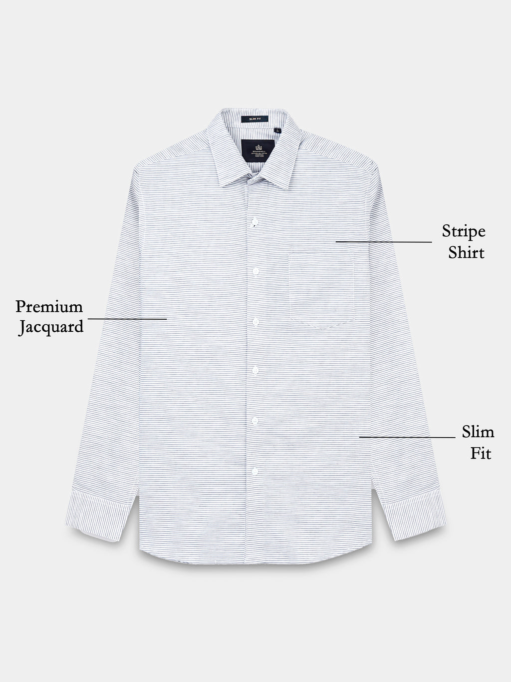 Silver Lined Heritage Stripe Shirt