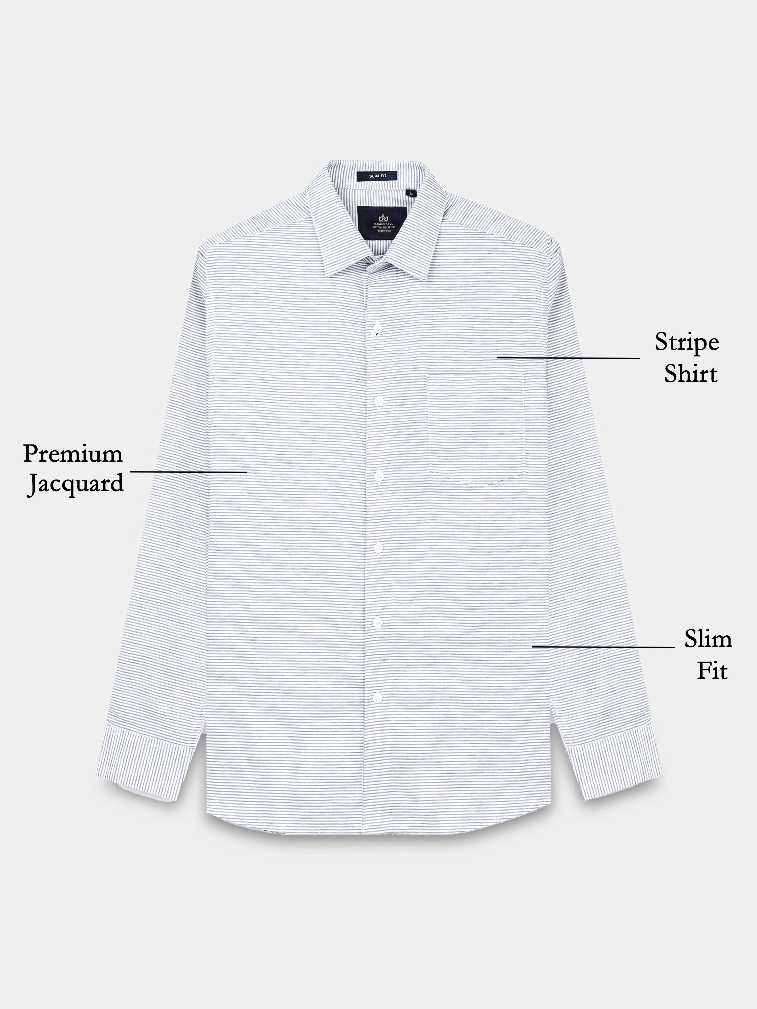 Silver Lined Heritage Stripe Shirt