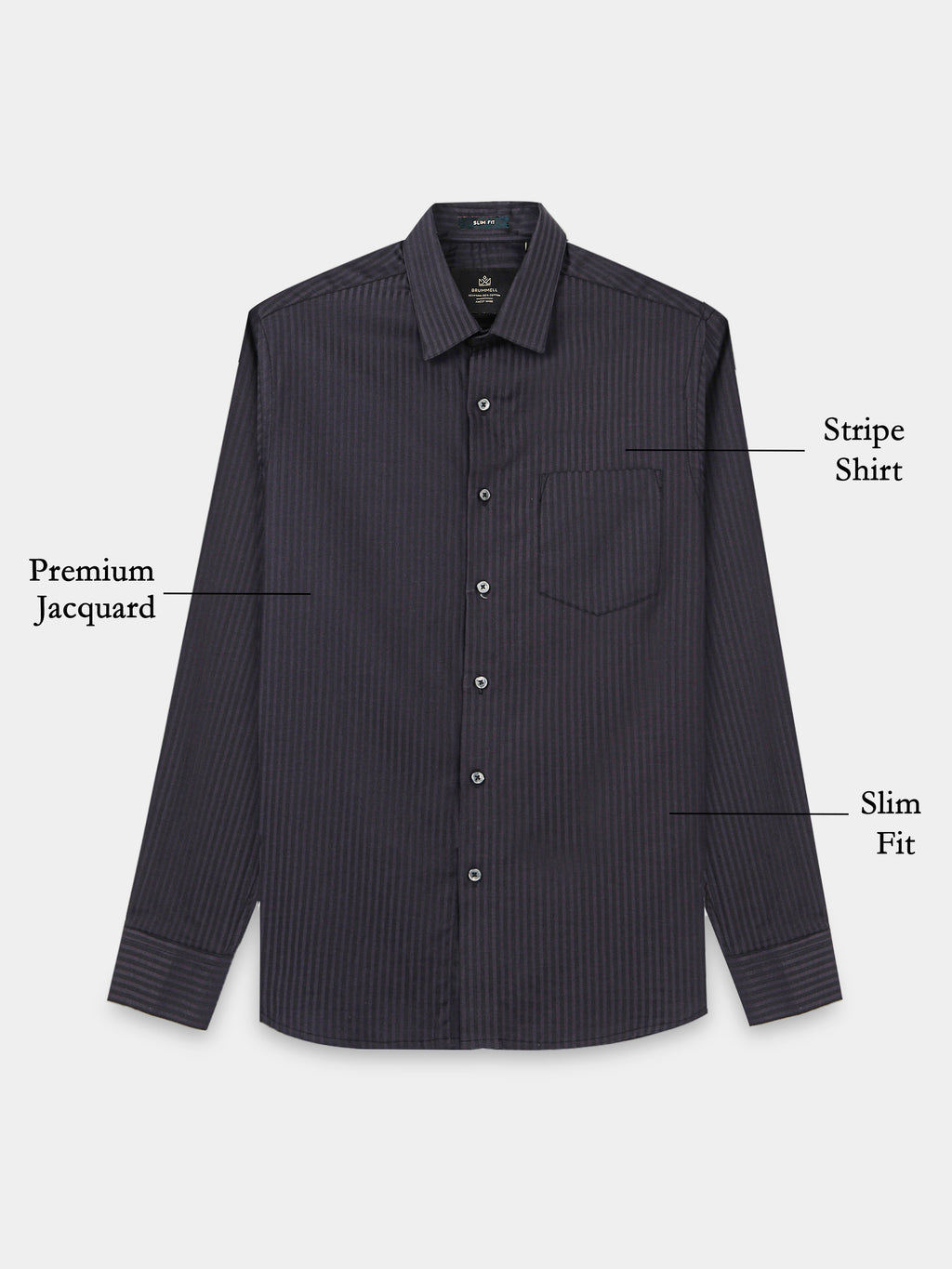 Midnight Shadow Stripe Shirt