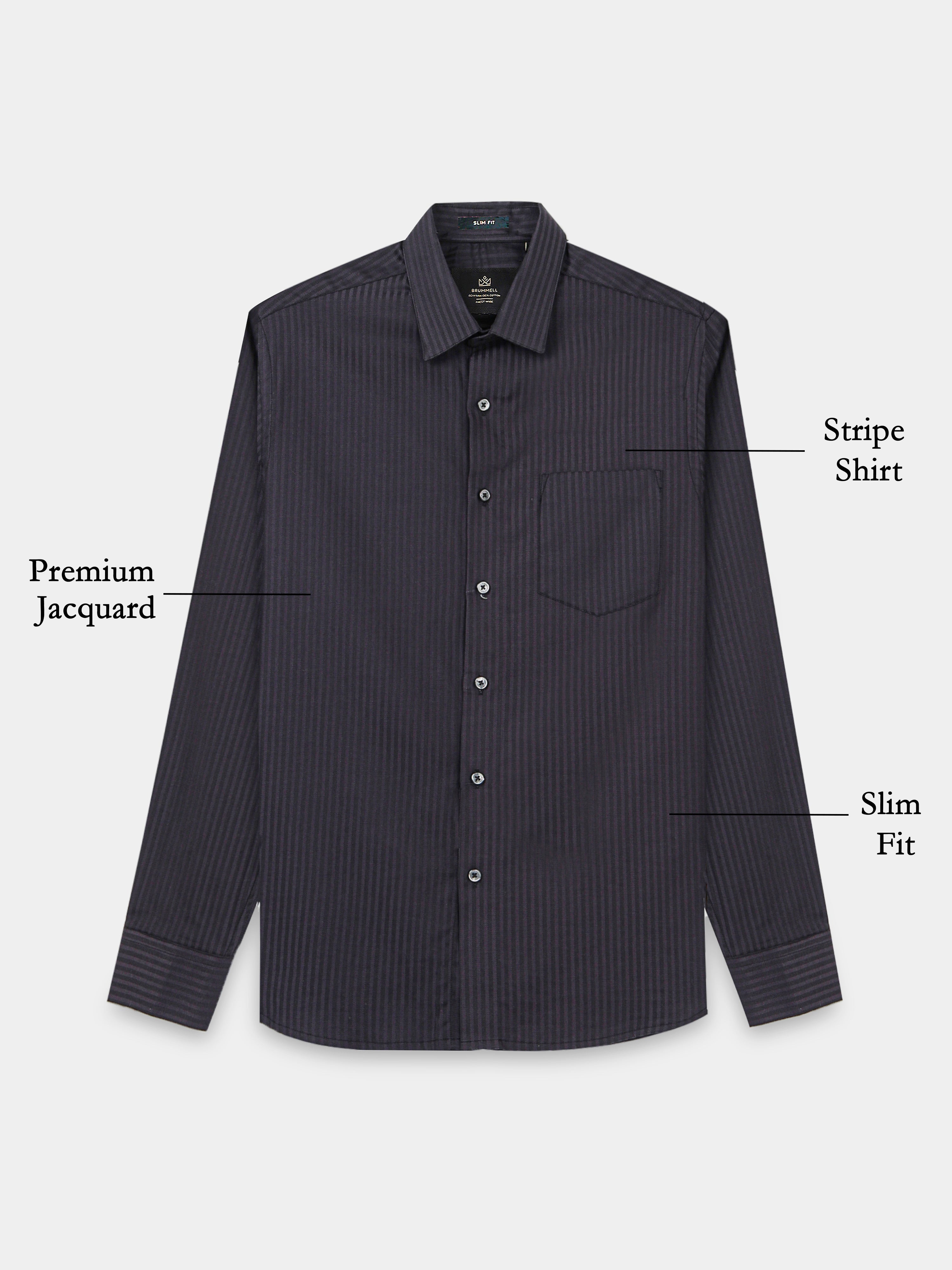 Midnight Shadow Stripe Shirt