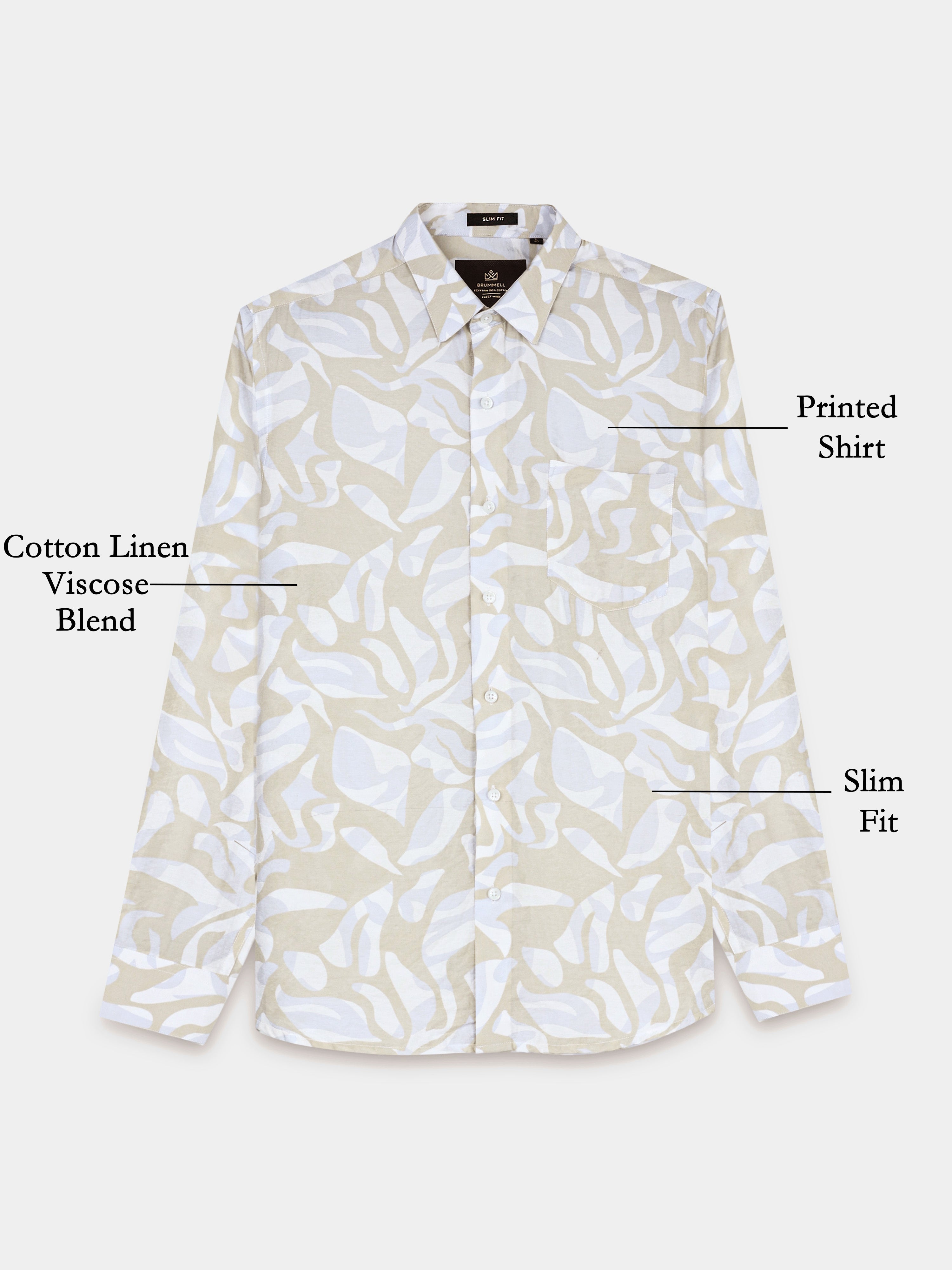 Sahara Mist Cotton Crush Printed Shirt