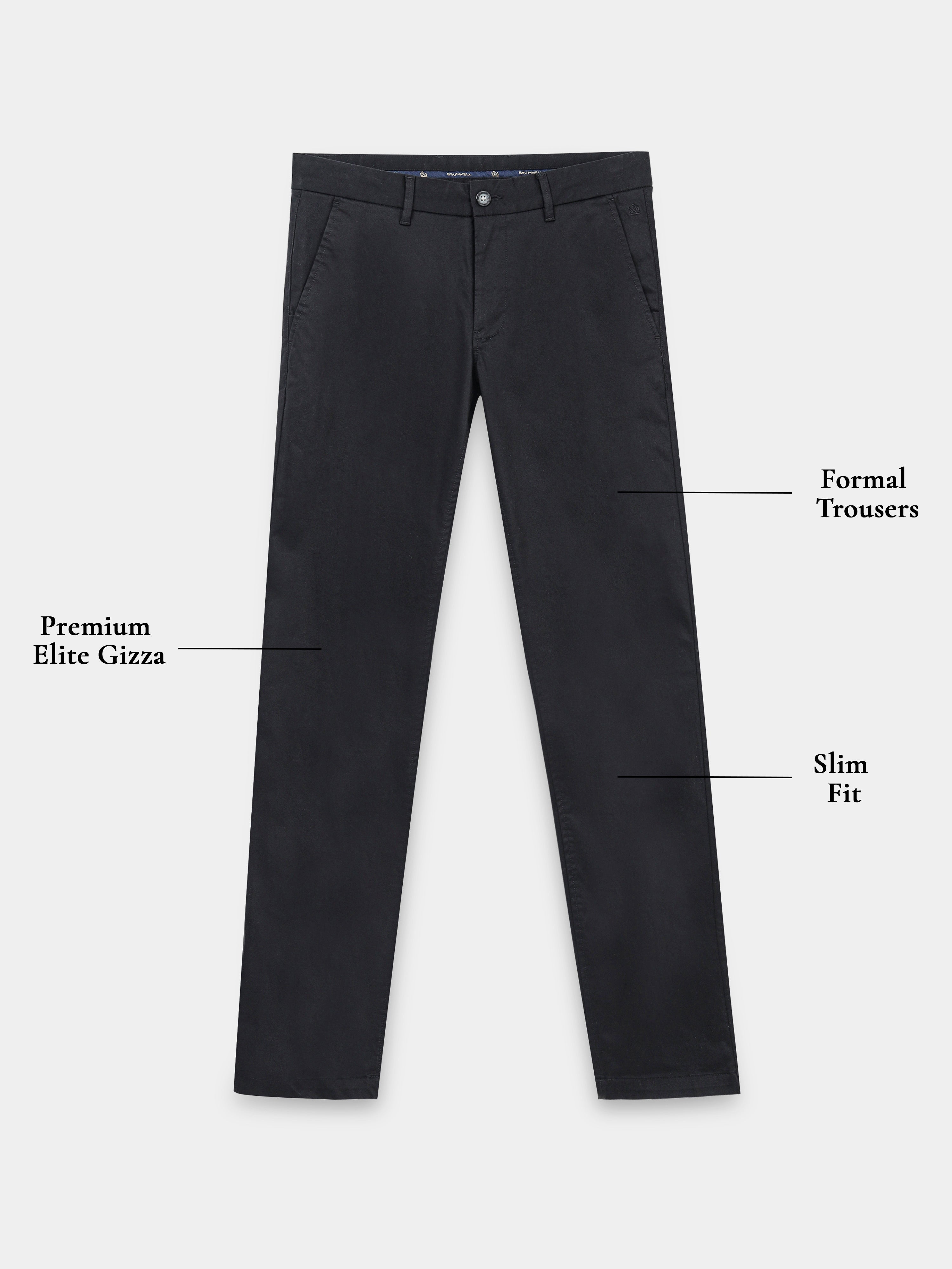 DARK COFFEE GIZZA COTTON TROUSER