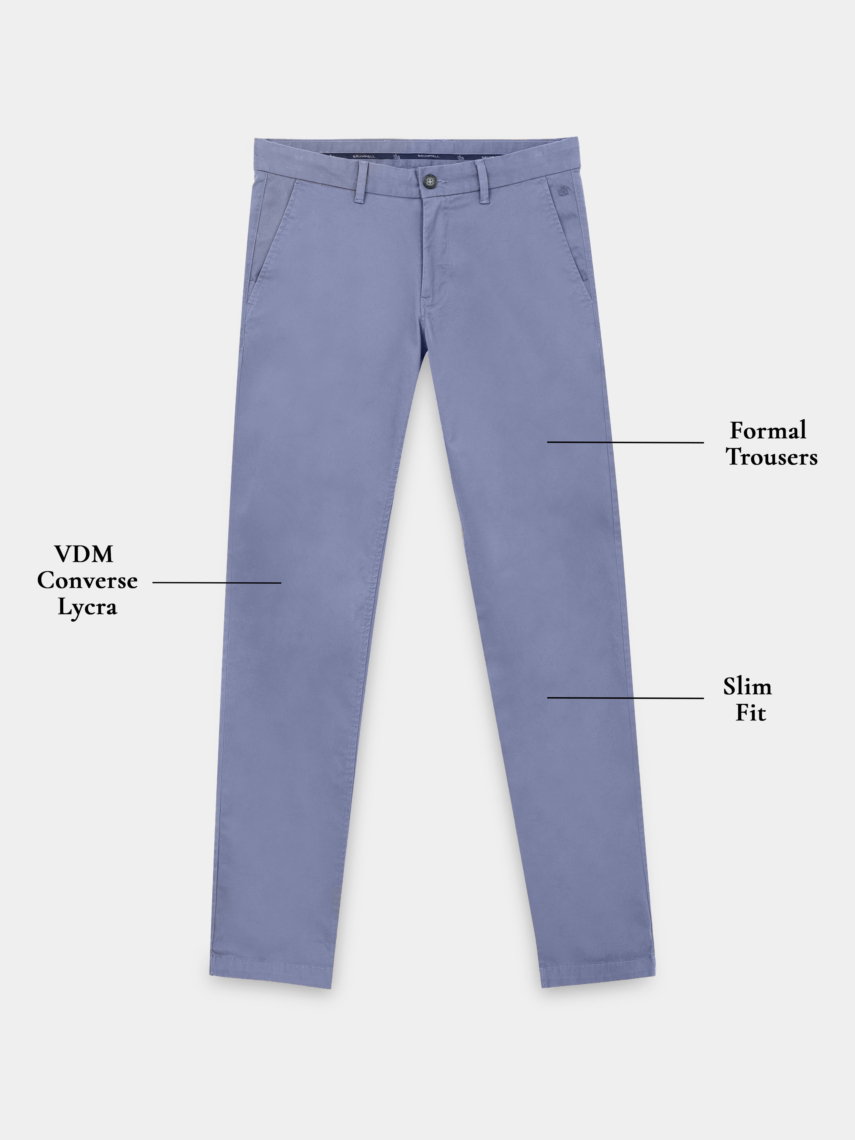 AIRFORCE BLUE CONVERSE COTTON LYCRA STRECTH TROUSERS