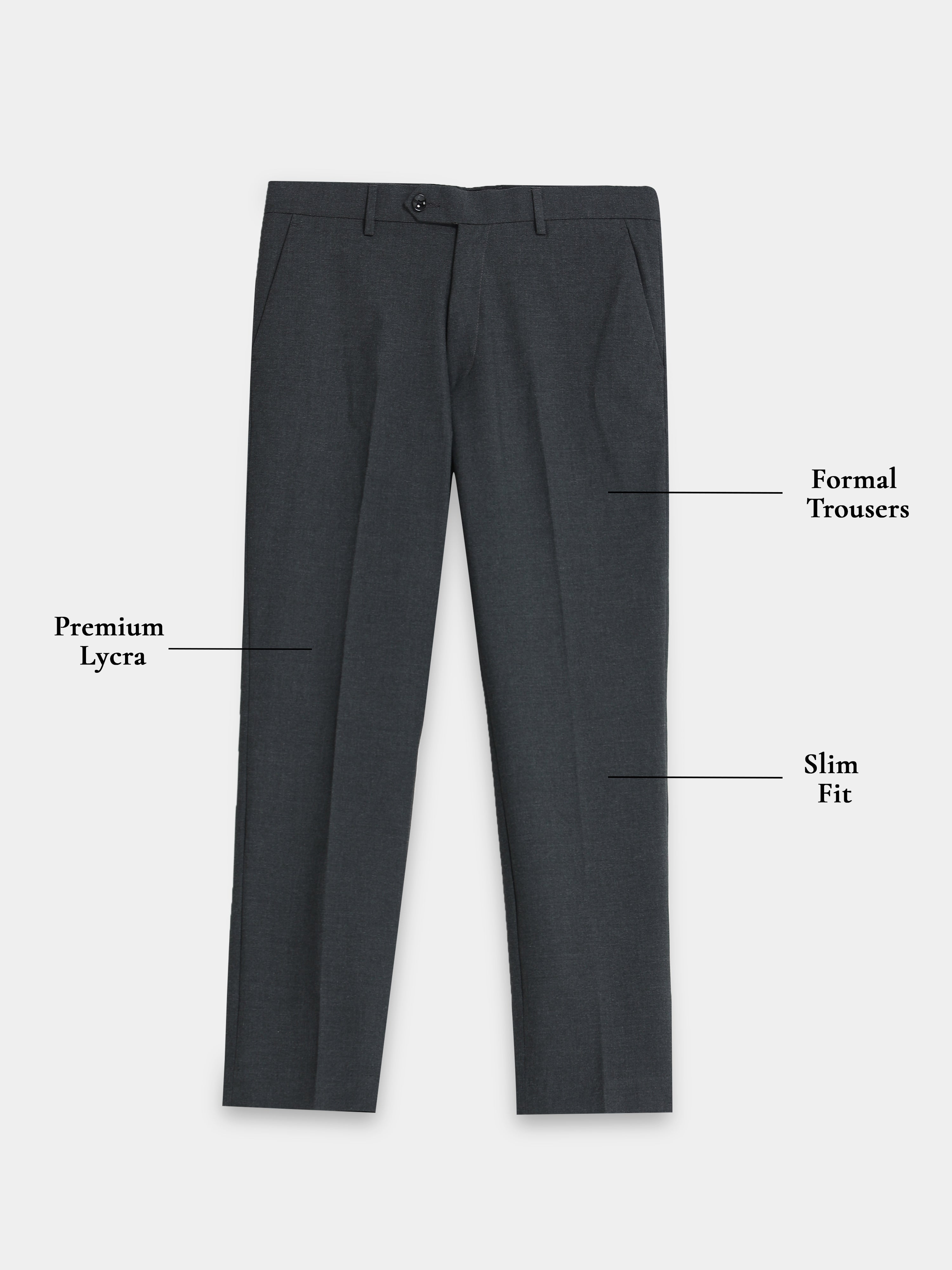 DARK BLUE 4 WAY STRETCH VISCOSE BLEND FORMAL PANT