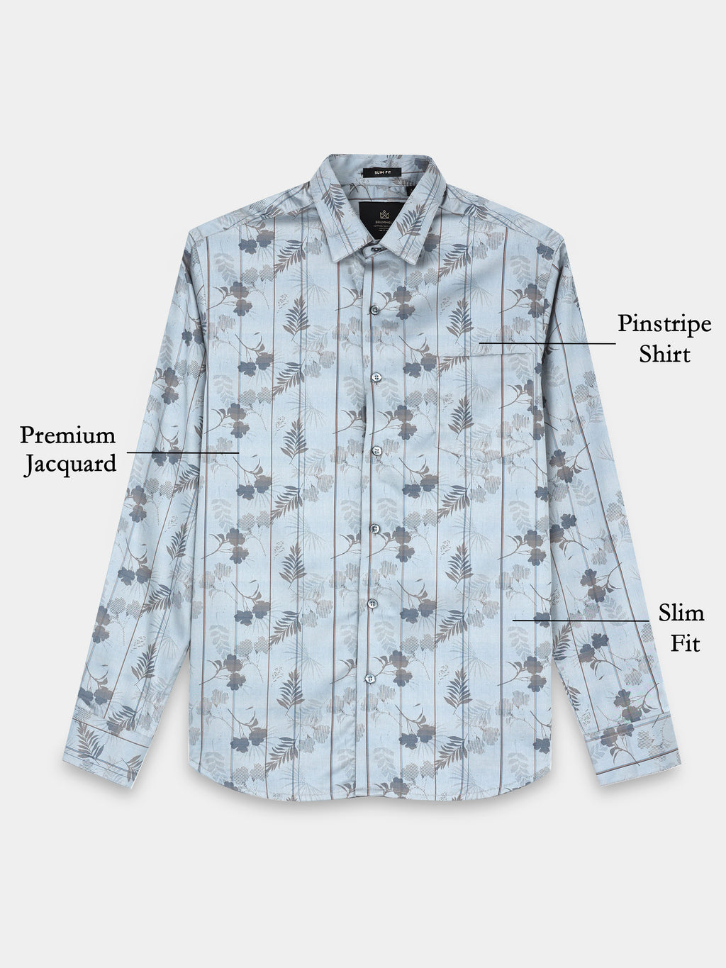 Tectonic Flora Artisan Pinstripe Shirt