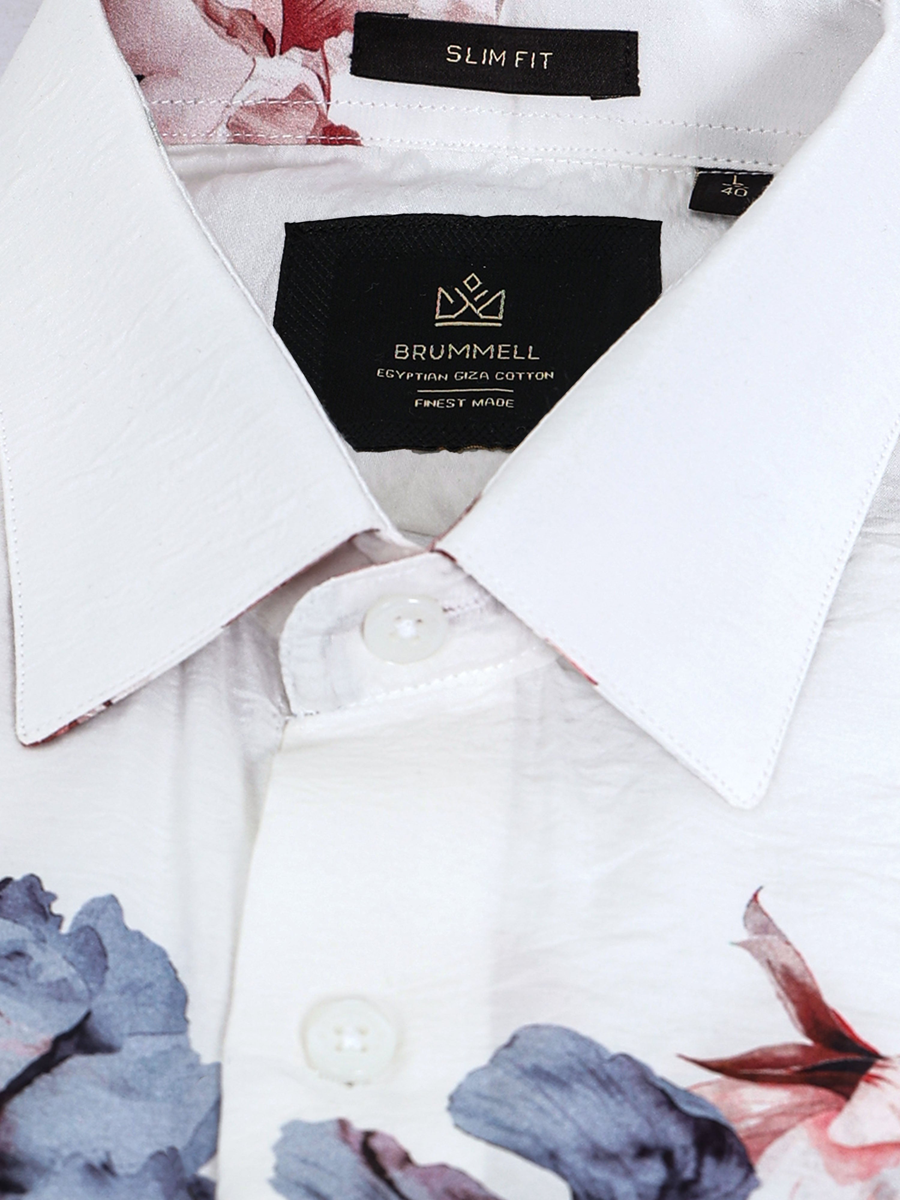 Ethereal Flora Cotton Crinkle Printed Shirt