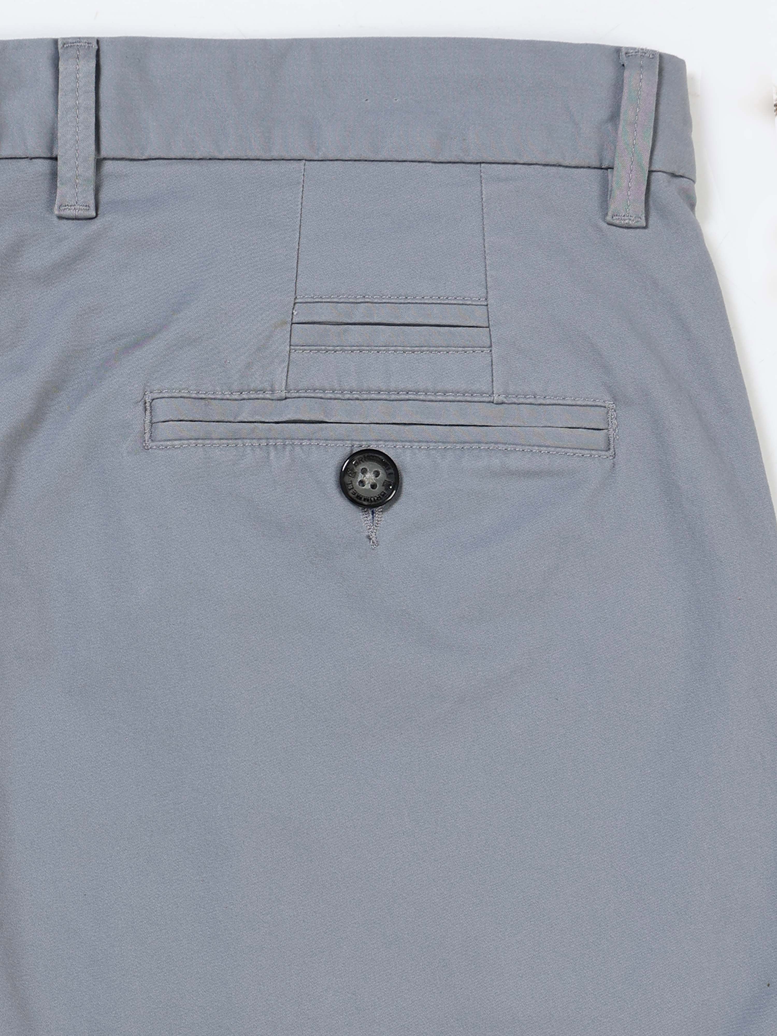 BLUISH GREY CONVERSE COTTON LYCRA STRECTH TROUSERS