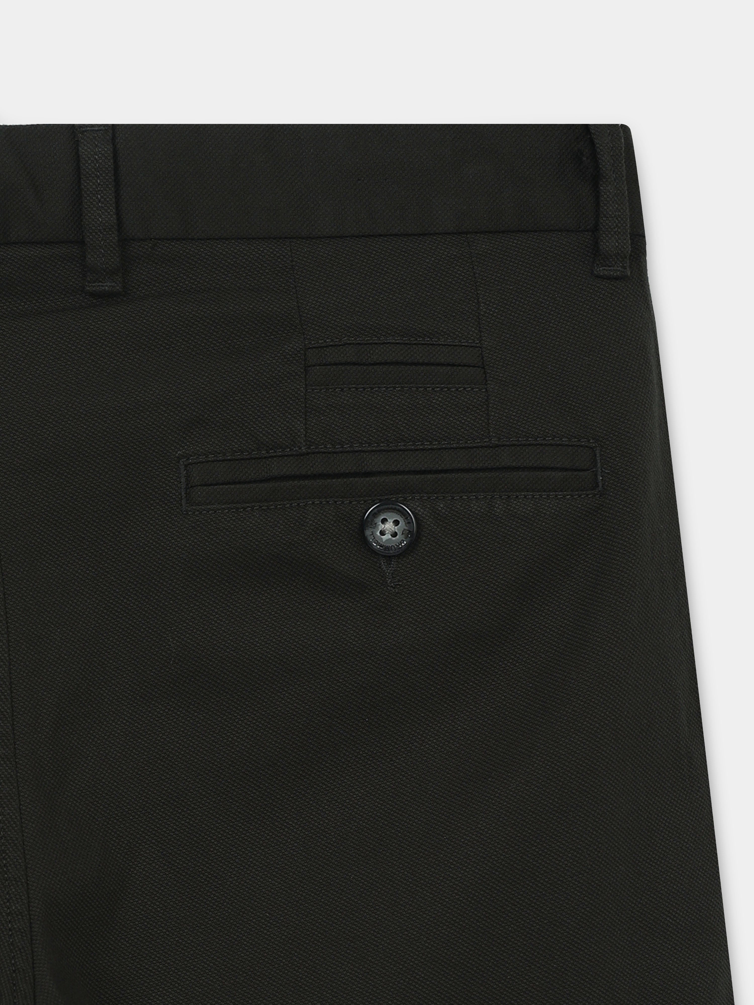 BLACK GAP TWILL STRETCH TROUSERS