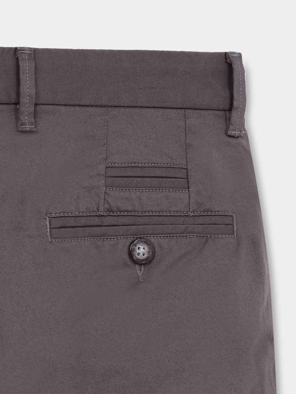 CEMENT GREY CONVERSE COTTON LYCRA STRECTH TROUSERS