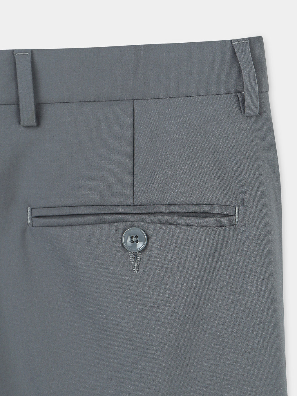 SLATE GREY 4 WAY STRETCH VISCOSE BLEND FORMAL PANT