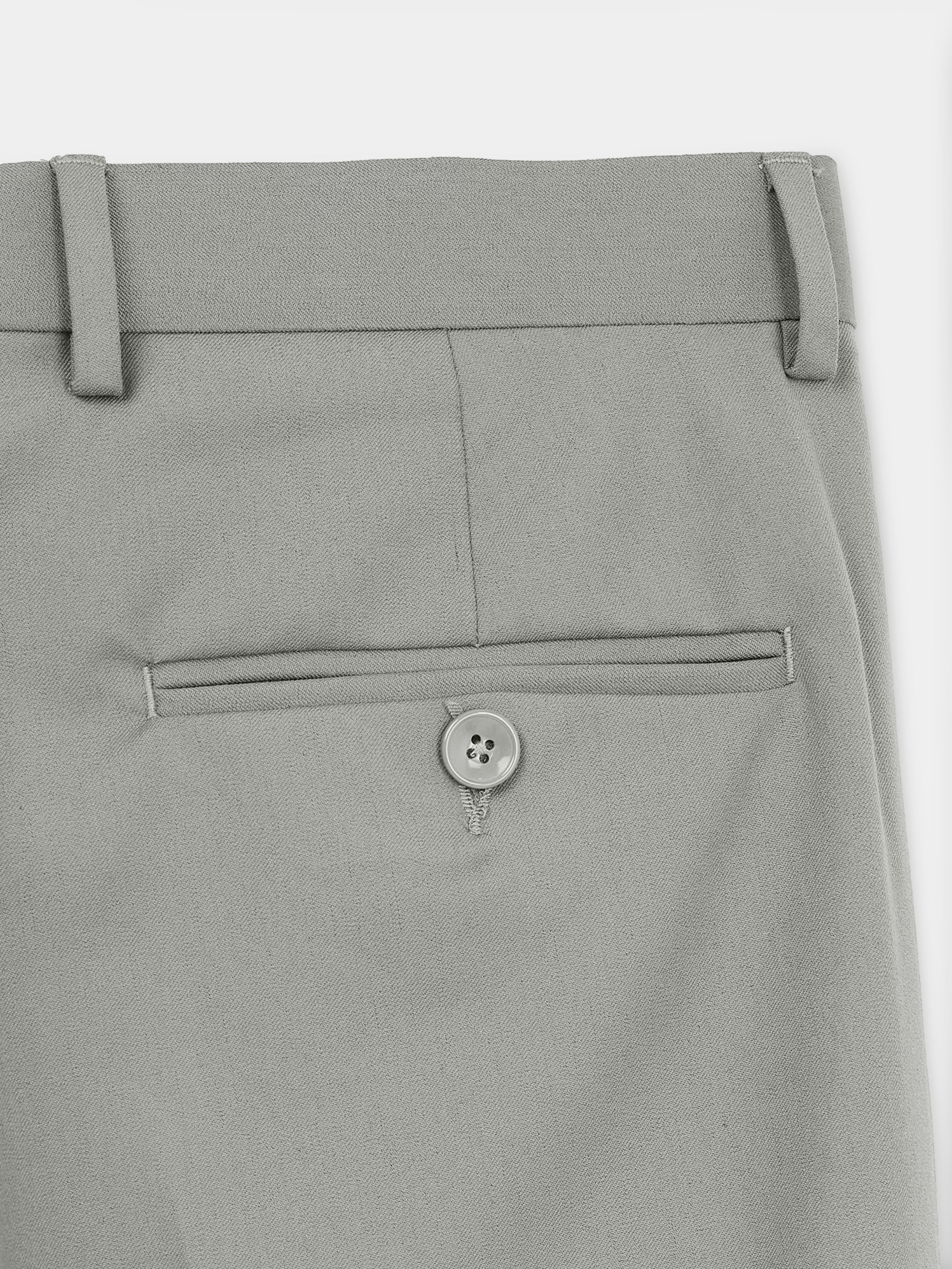 WARM GREY 4 WAY STRETCH VISCOSE BLEND FORMAL PANT