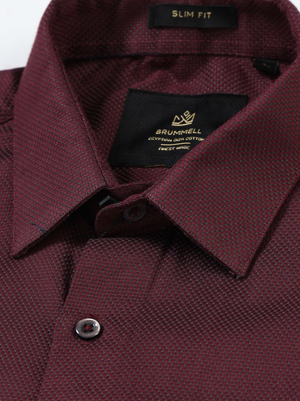 Oxblood Royale Textured Shirt