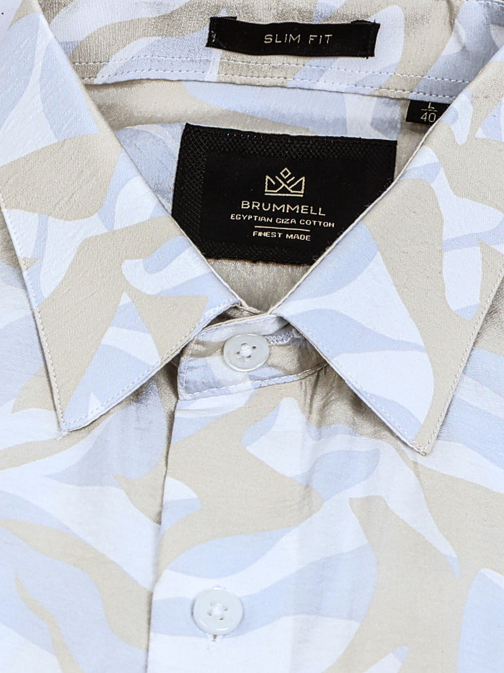 Sahara Mist Cotton Crush Printed Shirt