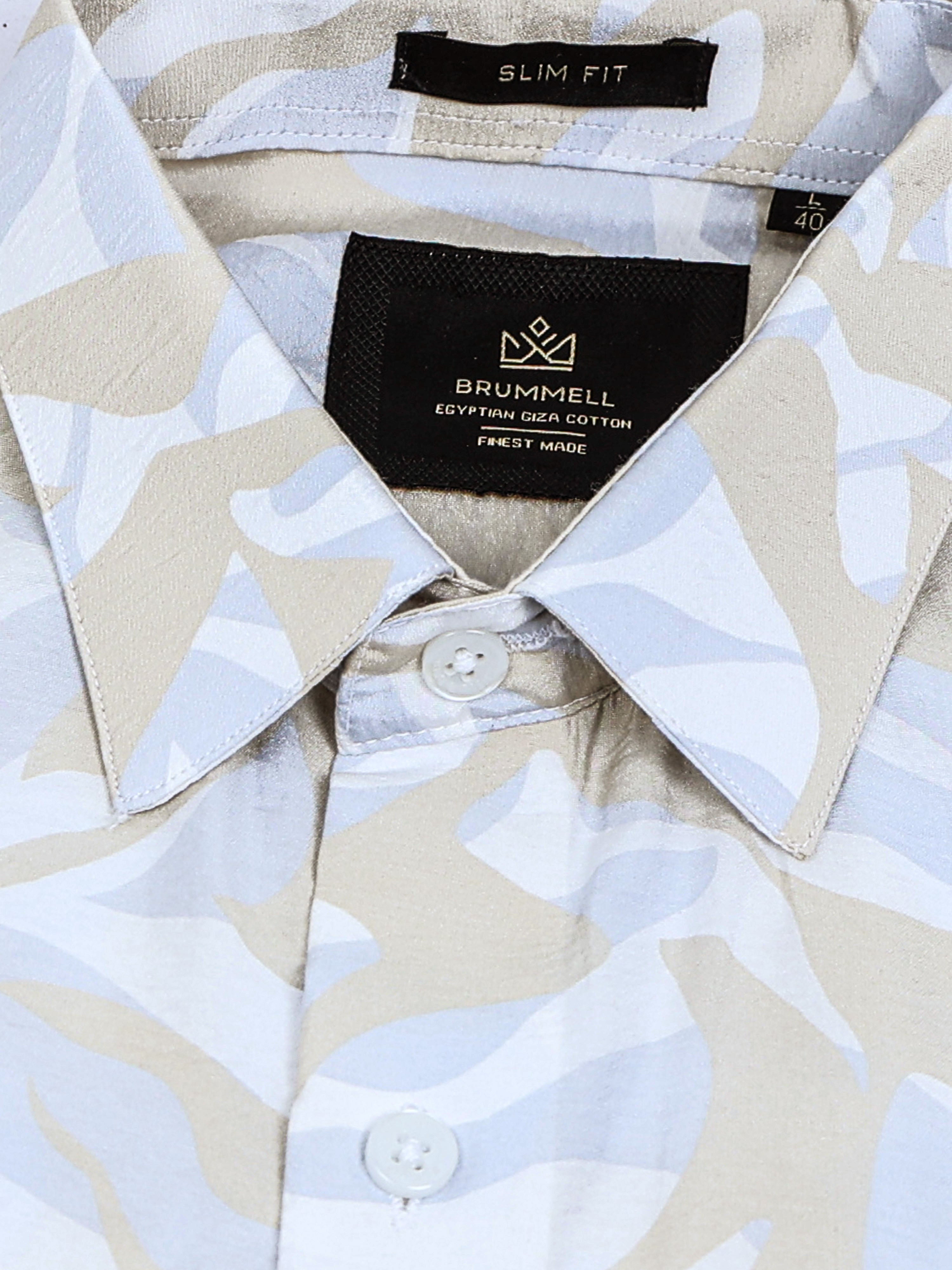 Sahara Mist Cotton Crush Printed Shirt