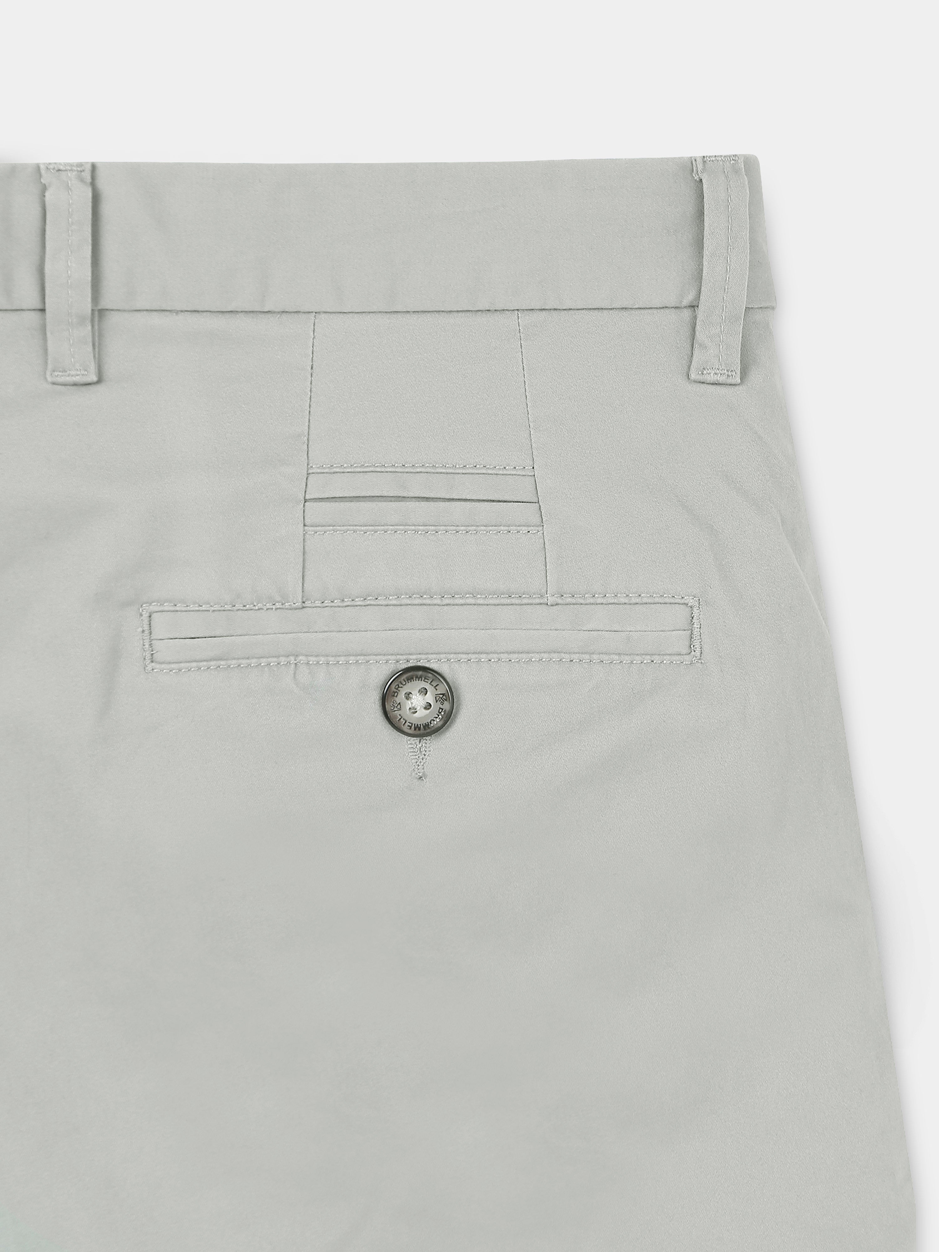 OLIVE GREY CONVERSE COTTON LYCRA STRECTH TROUSERS