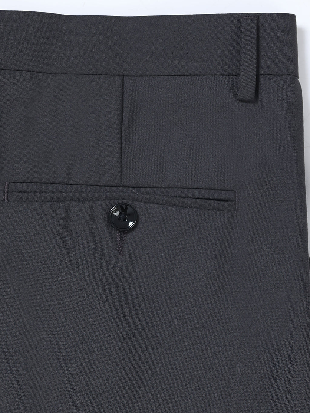 CHARCOAL 4 WAY STRETCH VISCOSE BLEND FORMAL PANT