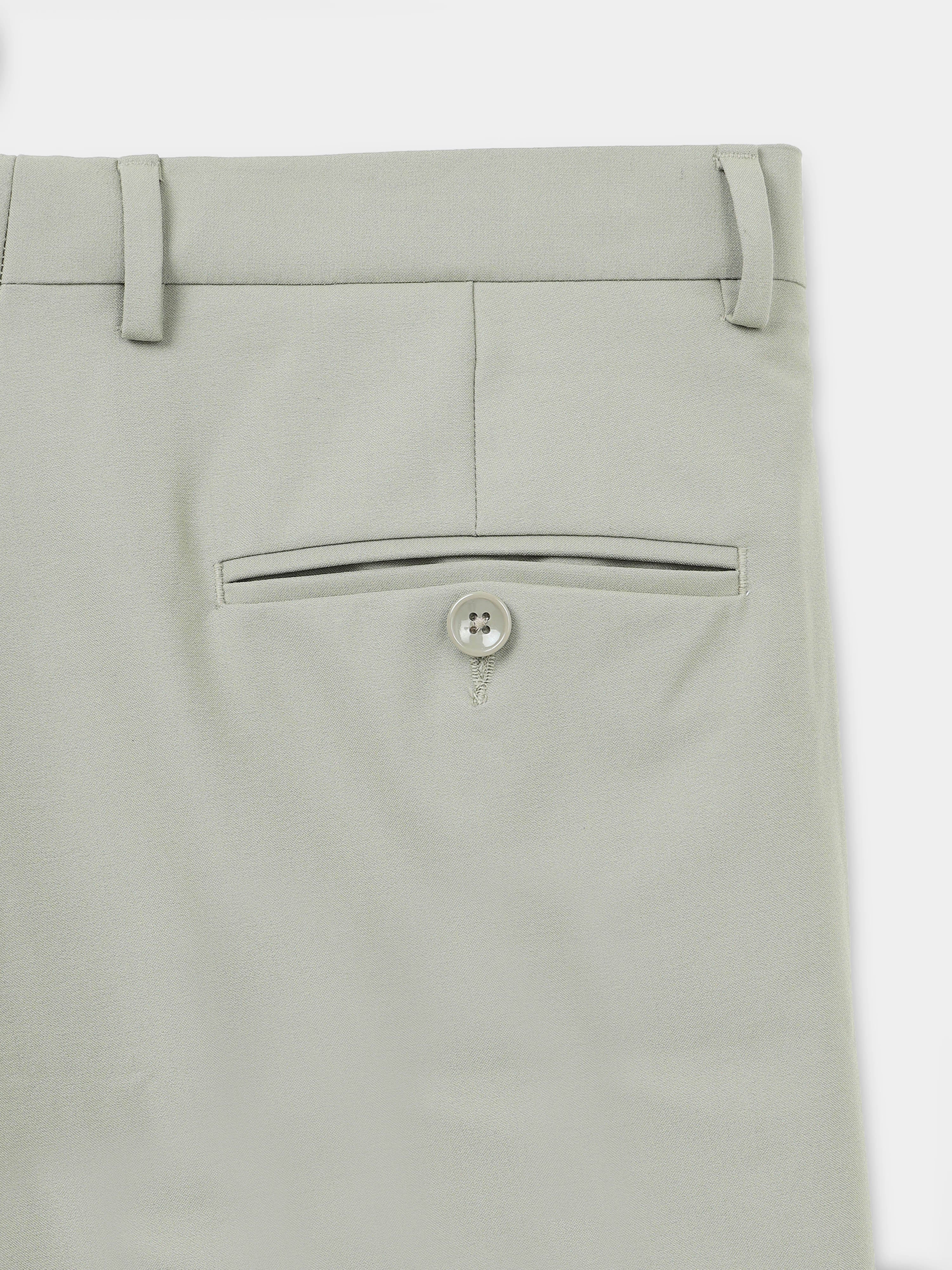 PISTA GREEN 4 WAY STRETCH VISCOSE BLEND FORMAL PANT