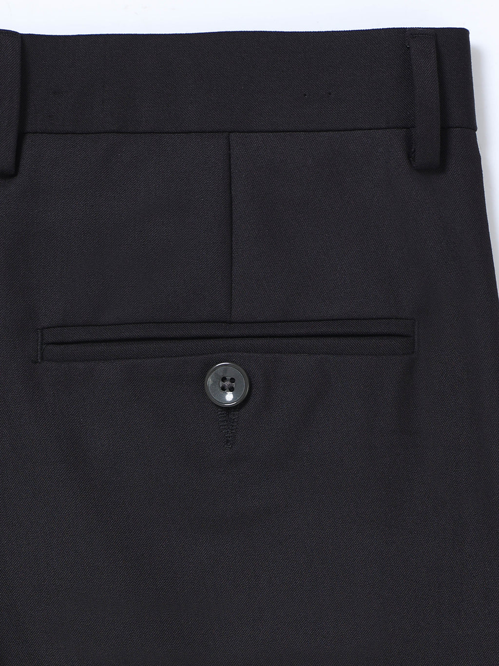 BLACK 4 WAY STRETCH VISCOSE BLEND FORMAL PANT