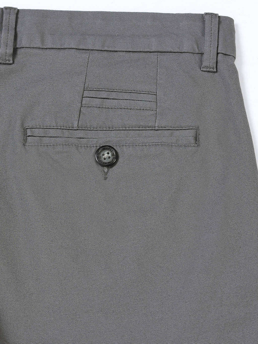 GREY DOBBIES COTTON LYCRA BLEND TROUSER
