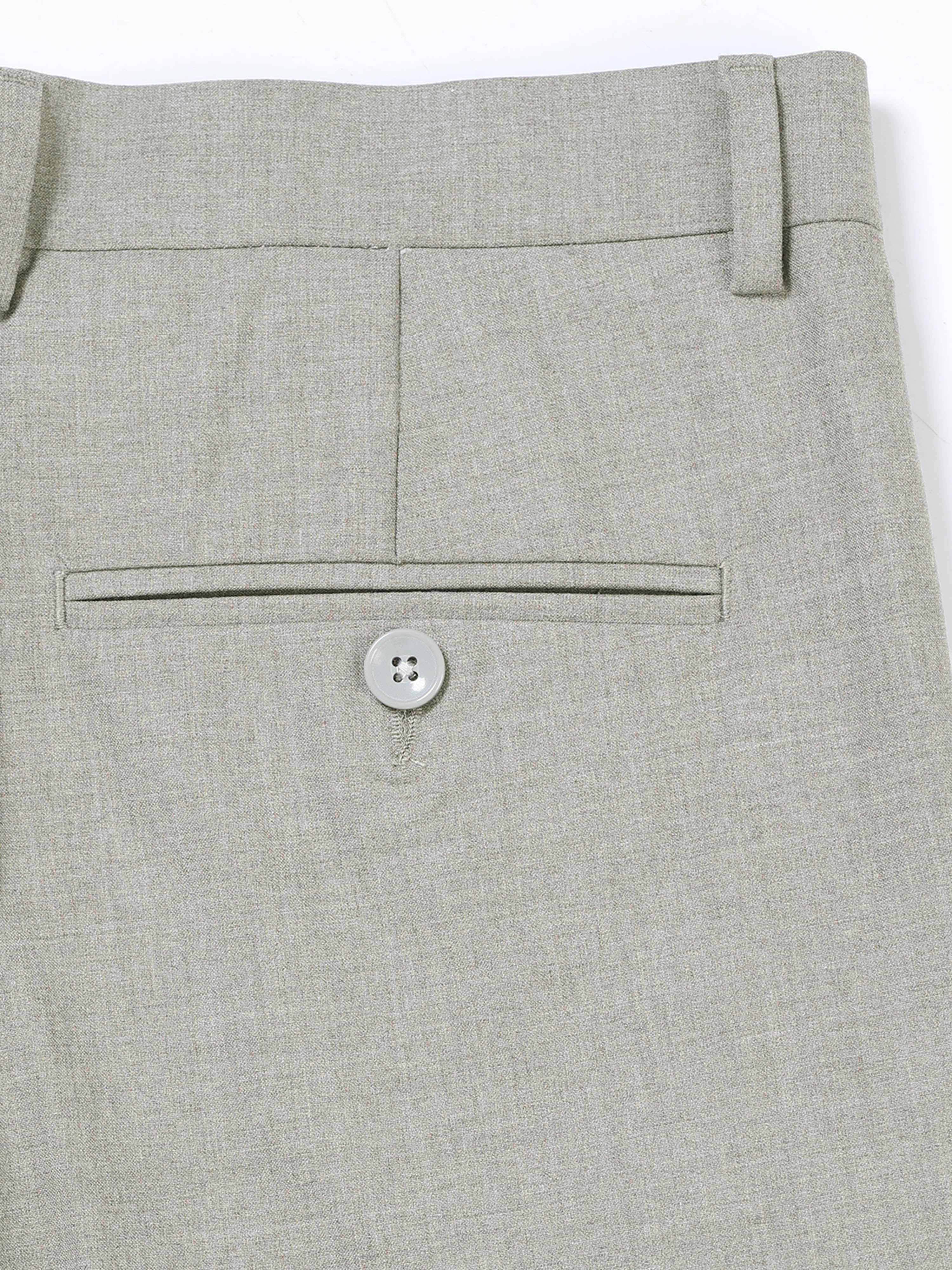 ASH GREY 4 WAY STRETCH VISCOSE BLEND FORMAL PANT