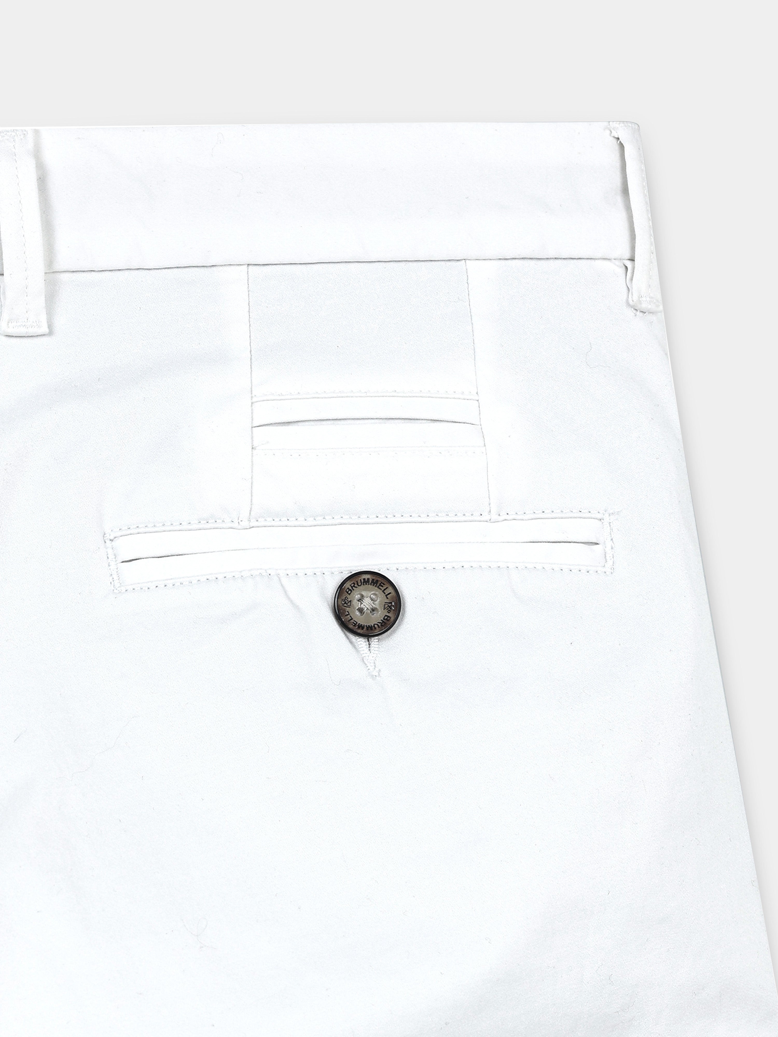 WHITE ELITE GIZZA COTTON TROUSER