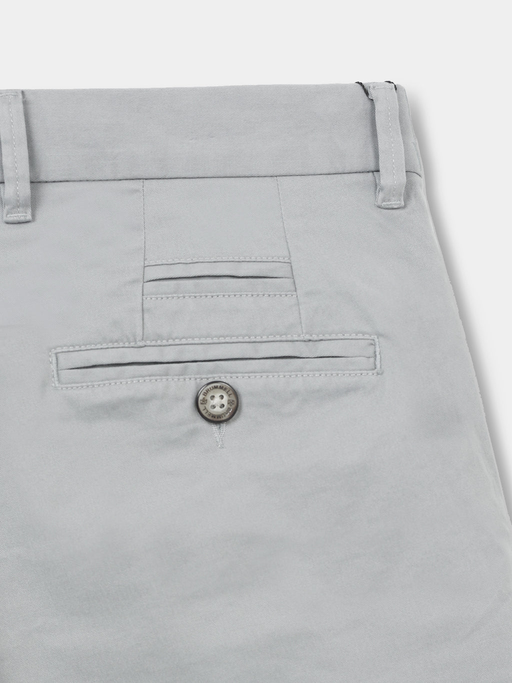 GREY GAP TWILL STRETCH TROUSERS
