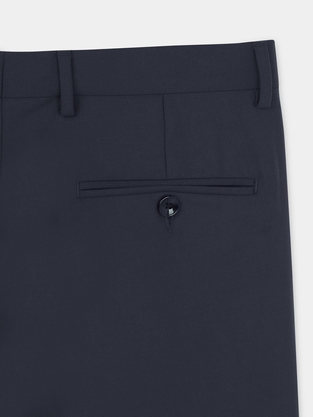 INK BLUE 4 WAY STRETCH VISCOSE BLEND FORMAL PANT