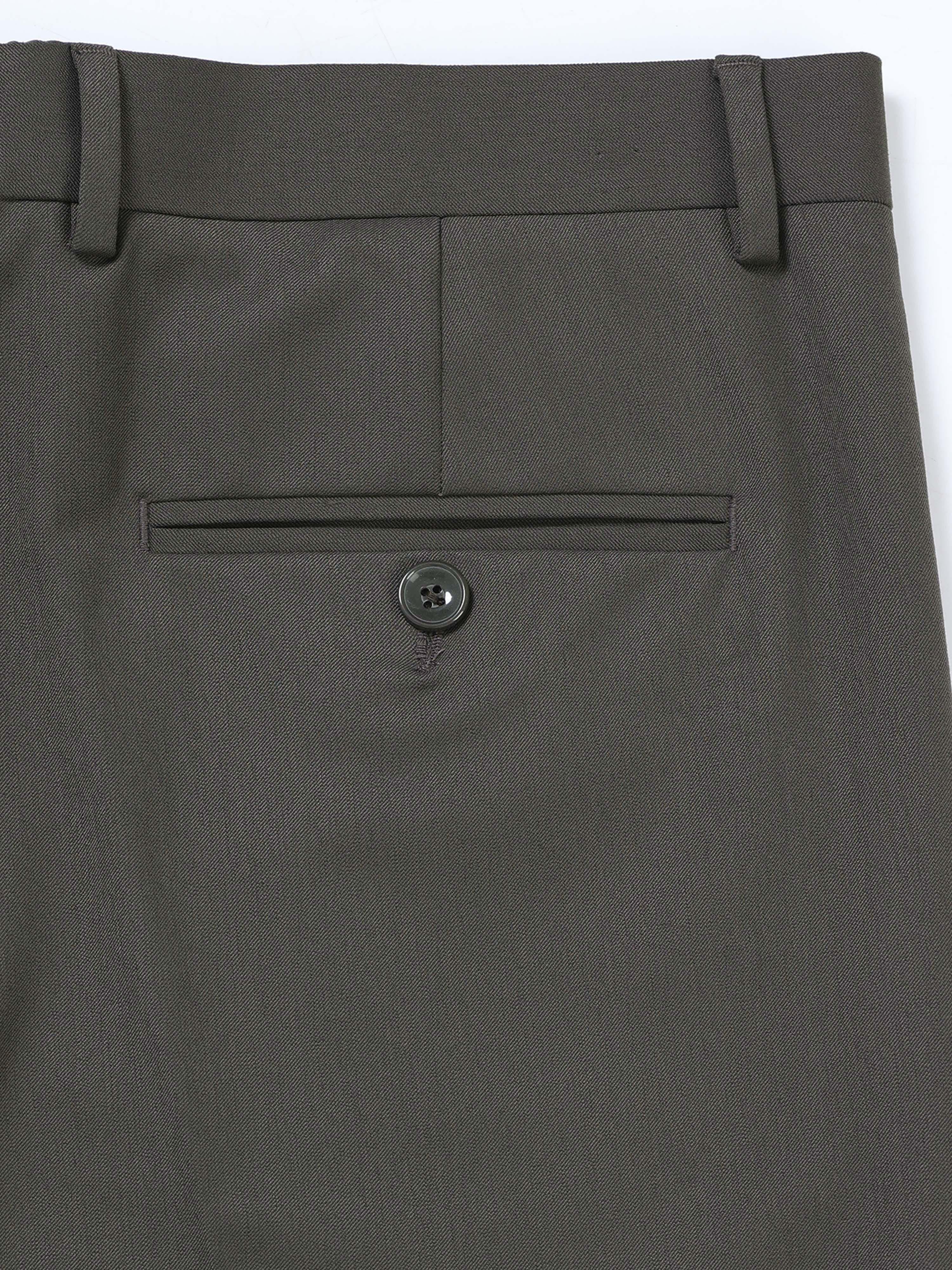 DARK GREY 4 WAY STRETCH VISCOSE BLEND FORMAL PANT