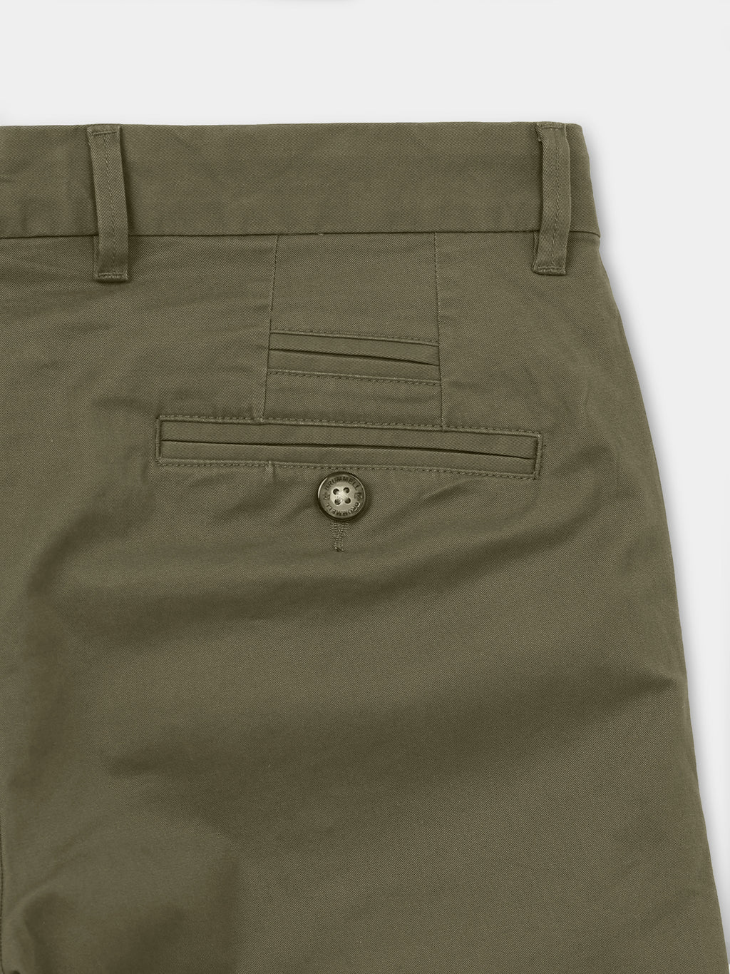ARMY GREEN GAP TWILL STRETCH TROUSERS