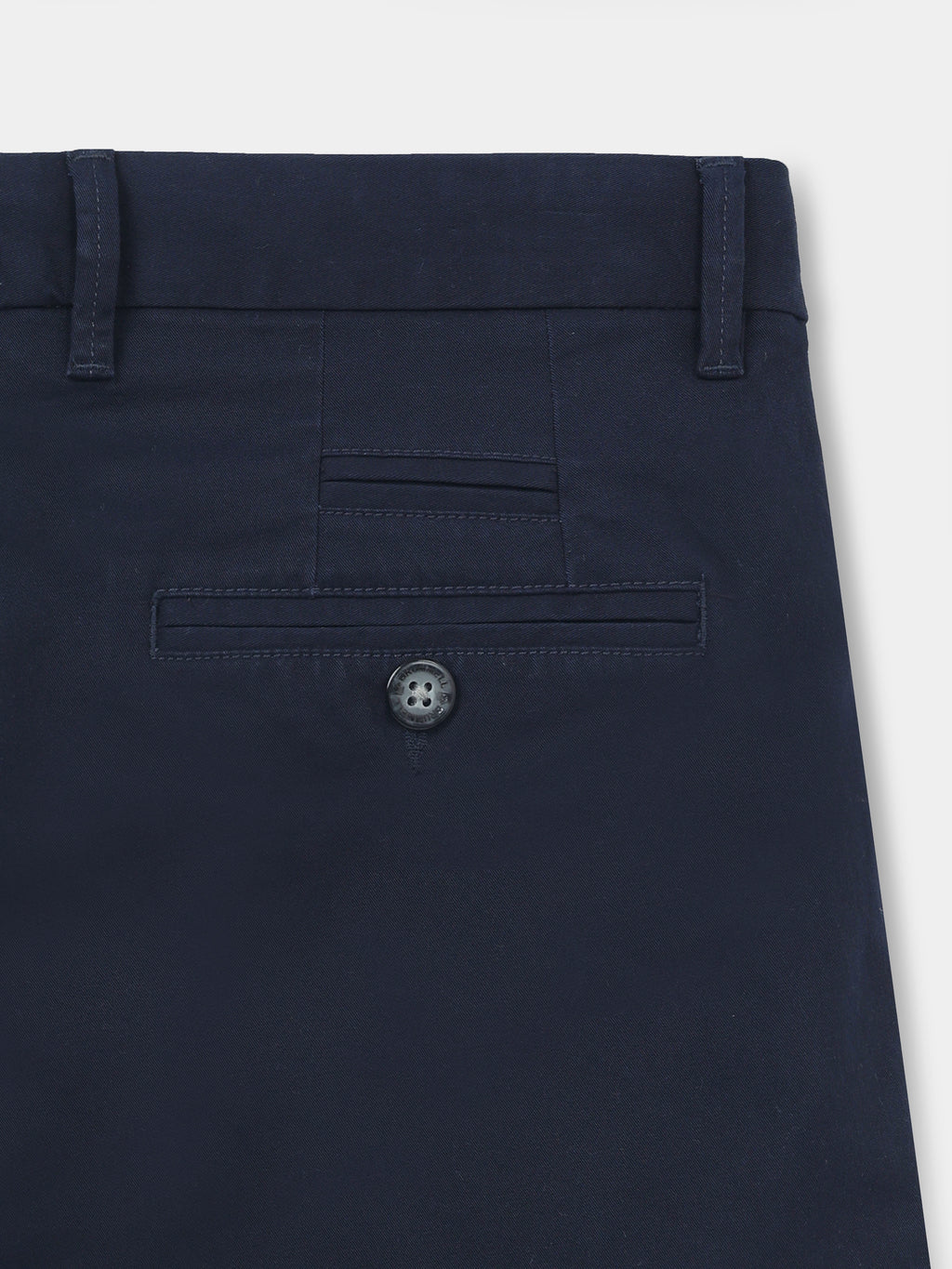 DARK NAVY GAP TWILL STRETCH TROUSERS