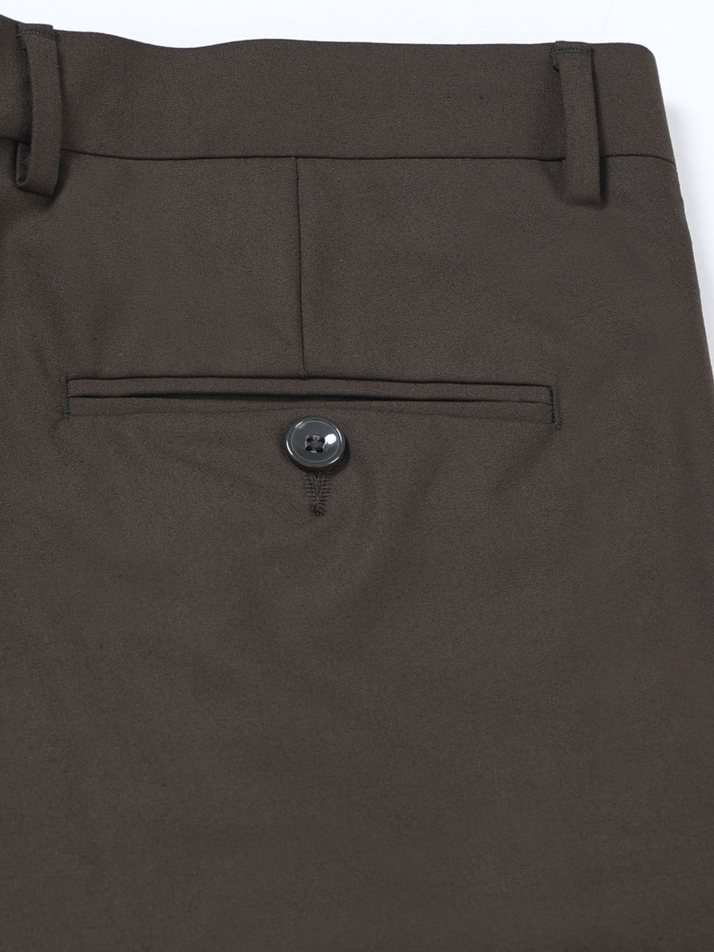 COFFEE BROWN 4 WAY STRETCH VISCOSE BLEND FORMAL PANT
