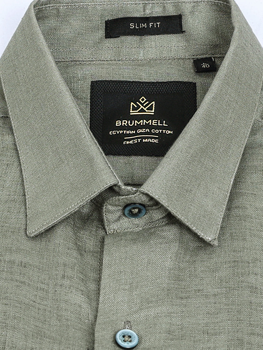 Rustic Olive Essential Linen Solid Shirt