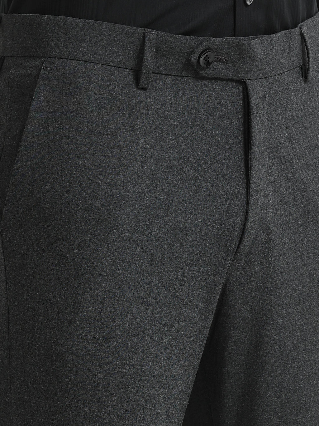 GREY 4 WAY STRETCH VISCOSE BLEND FORMAL PANT