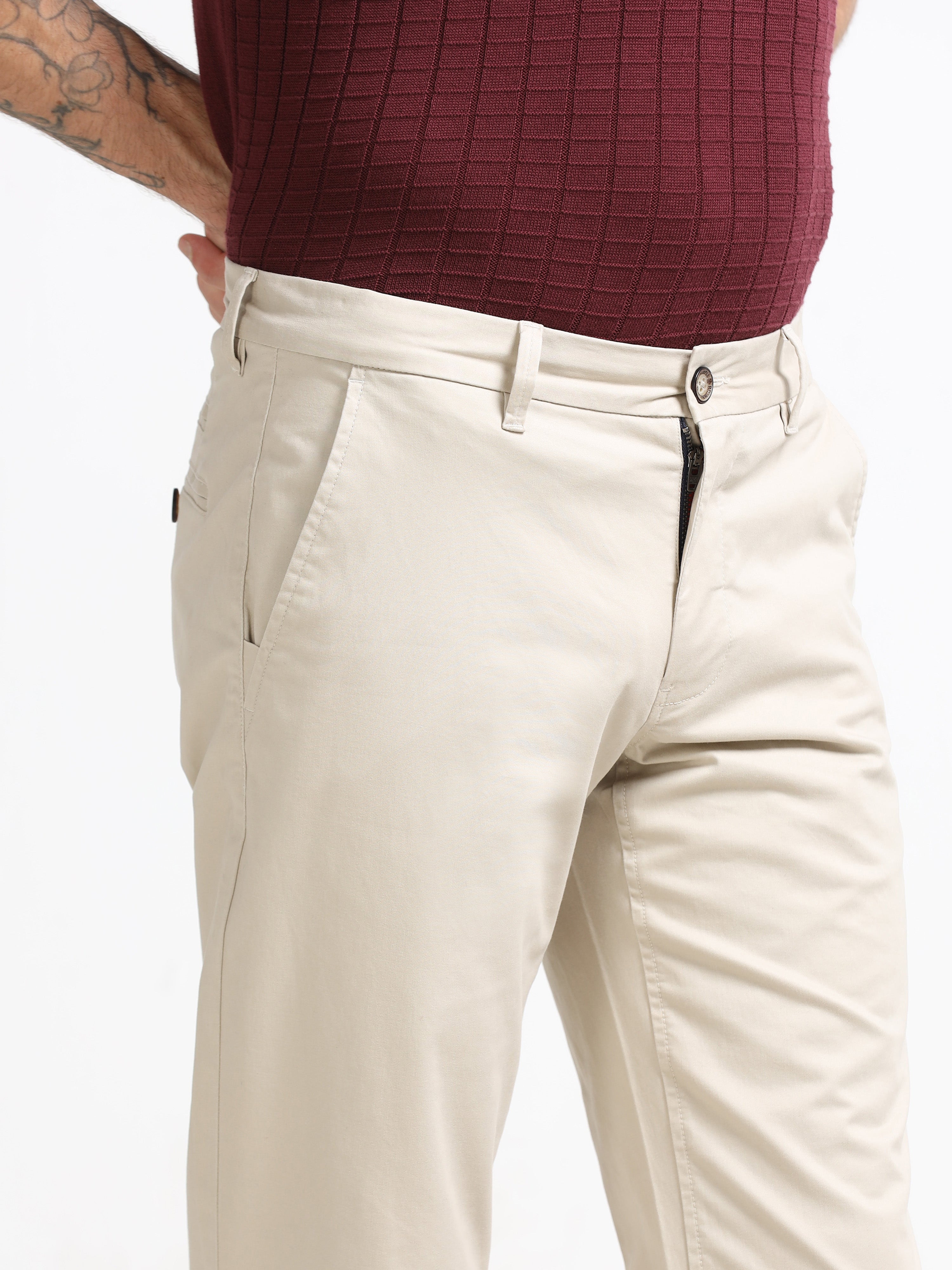 SKIN CONVERSE COTTON LYCRA STRECTH TROUSERS