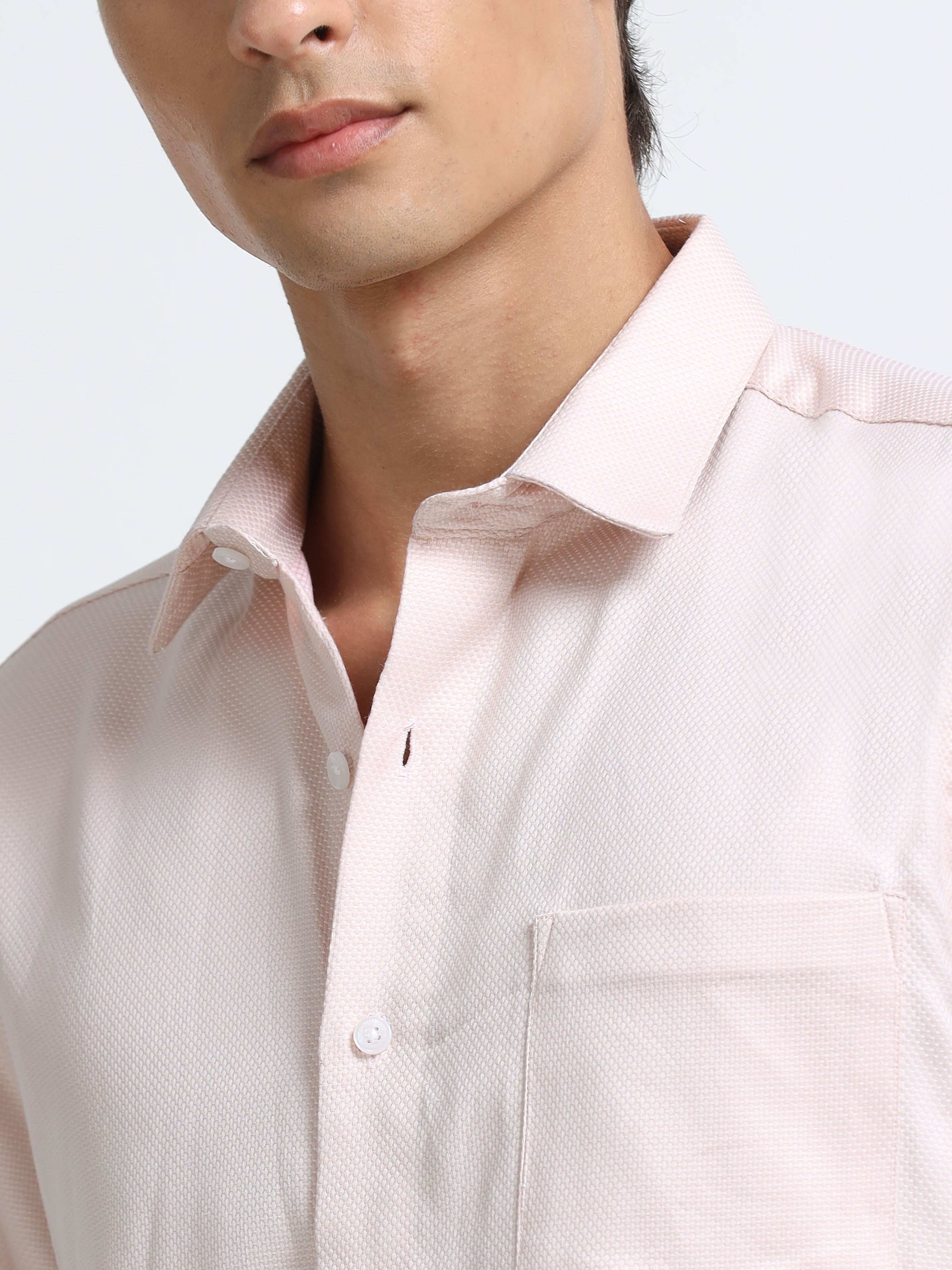 Rose Quartz Textured Shirt