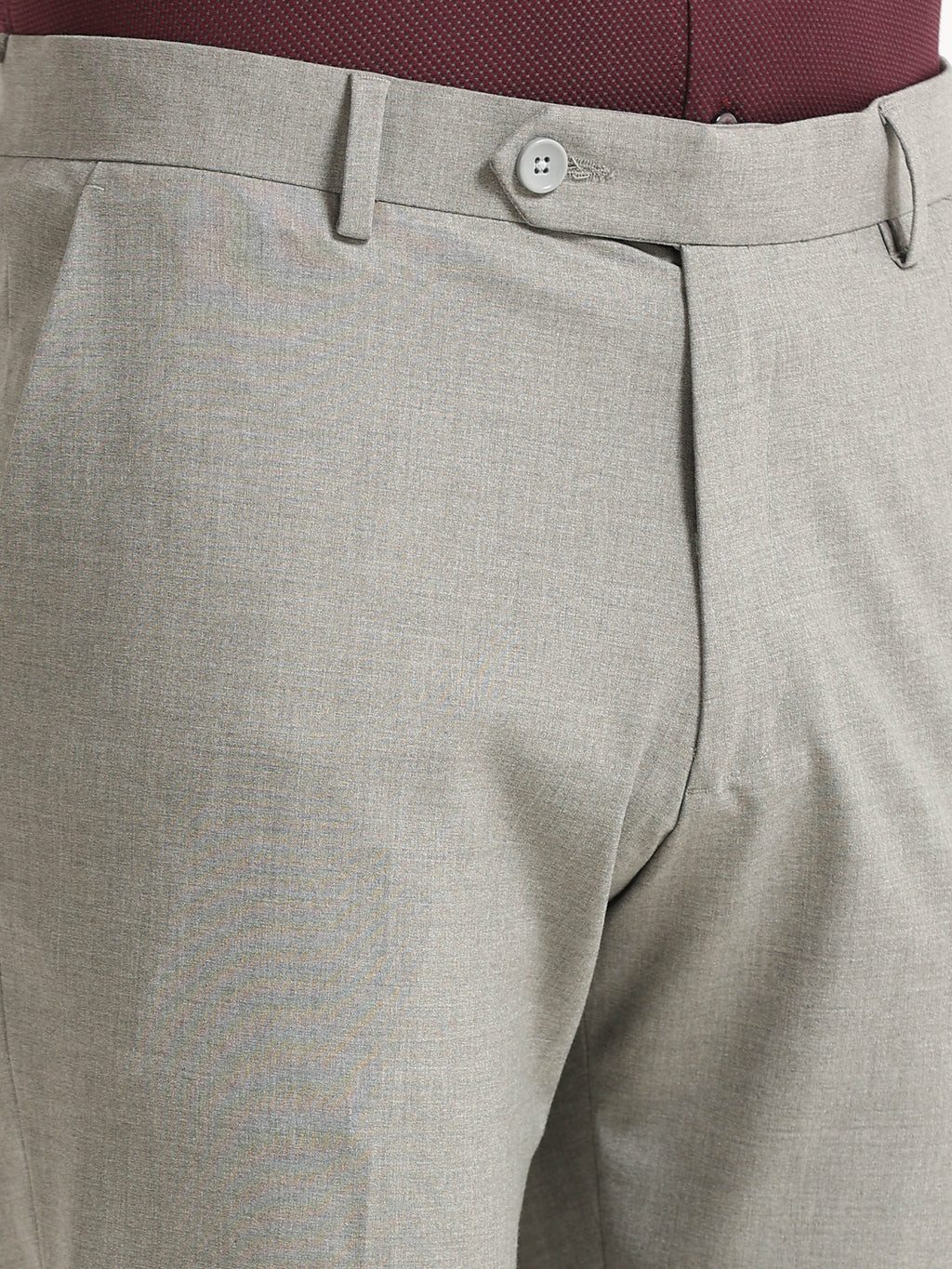 ASH GREY 4 WAY STRETCH VISCOSE BLEND FORMAL PANT