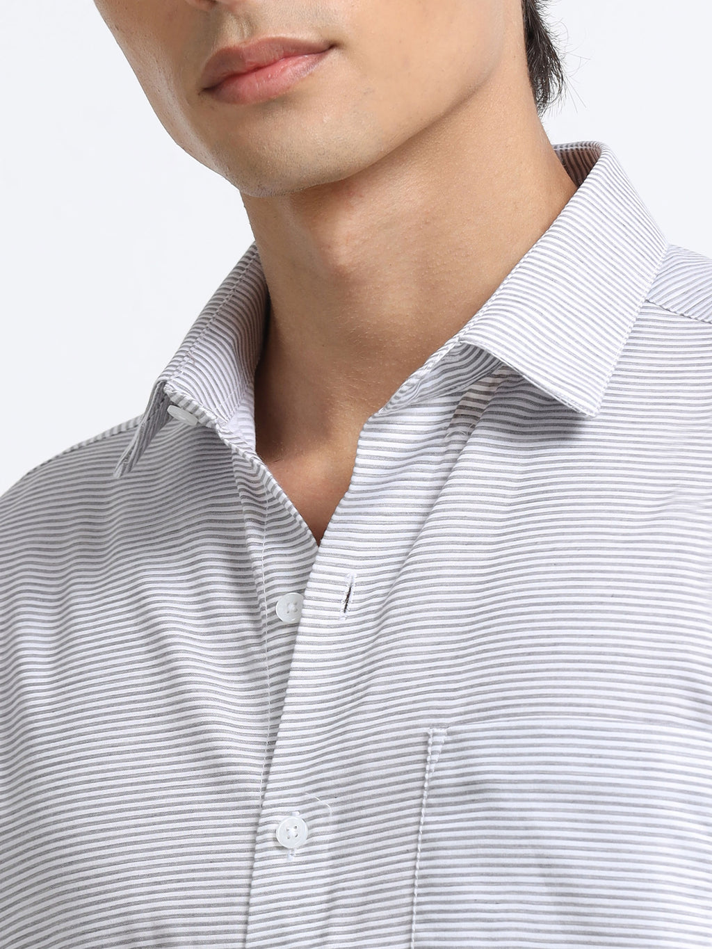 Silver Lined Heritage Stripe Shirt