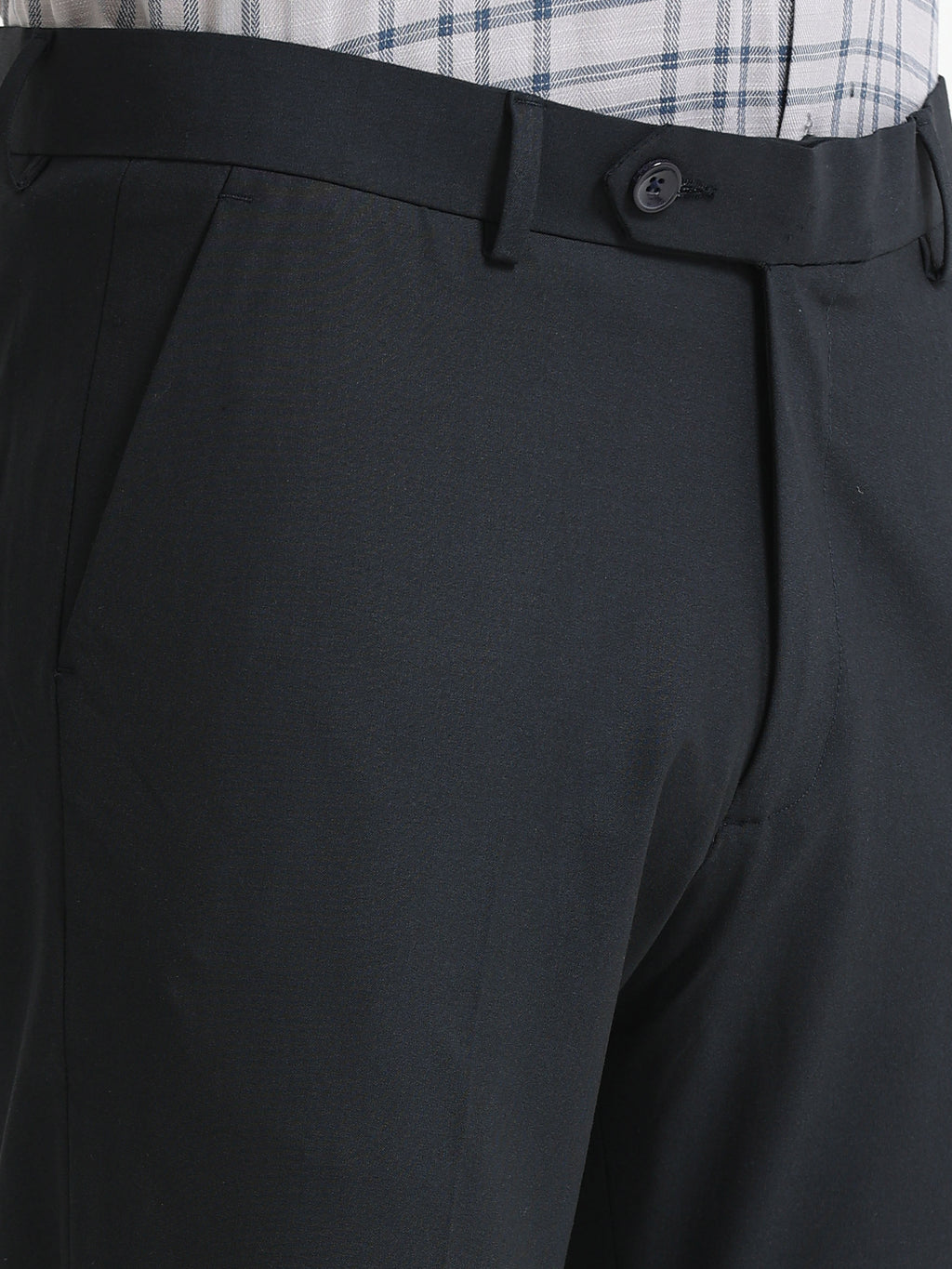 DARK BLUE 4 WAY STRETCH VISCOSE BLEND FORMAL PANT