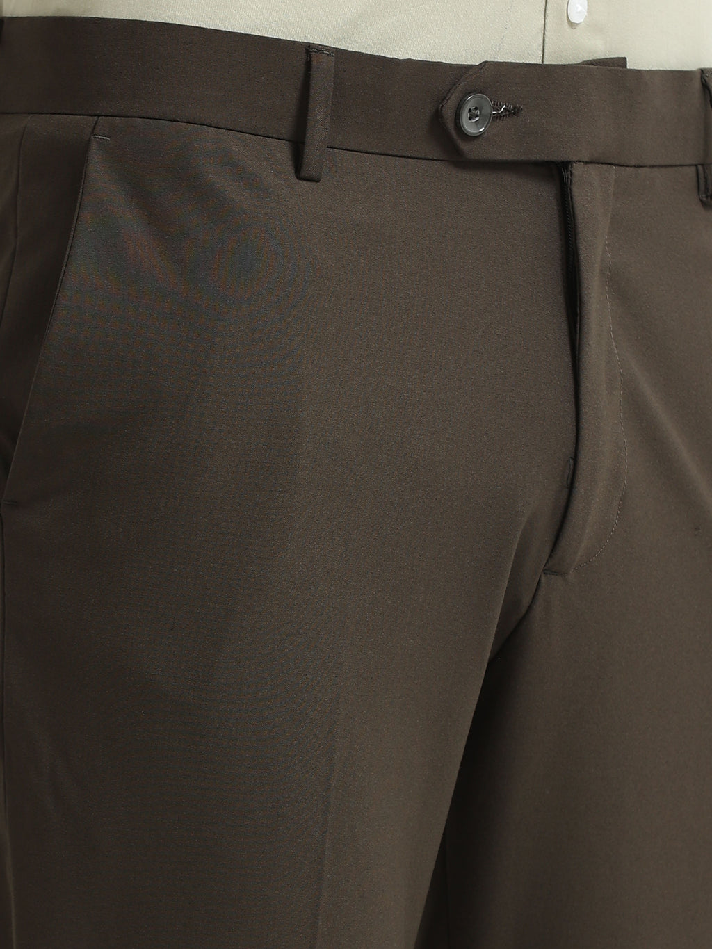 COFFEE BROWN 4 WAY STRETCH VISCOSE BLEND FORMAL PANT