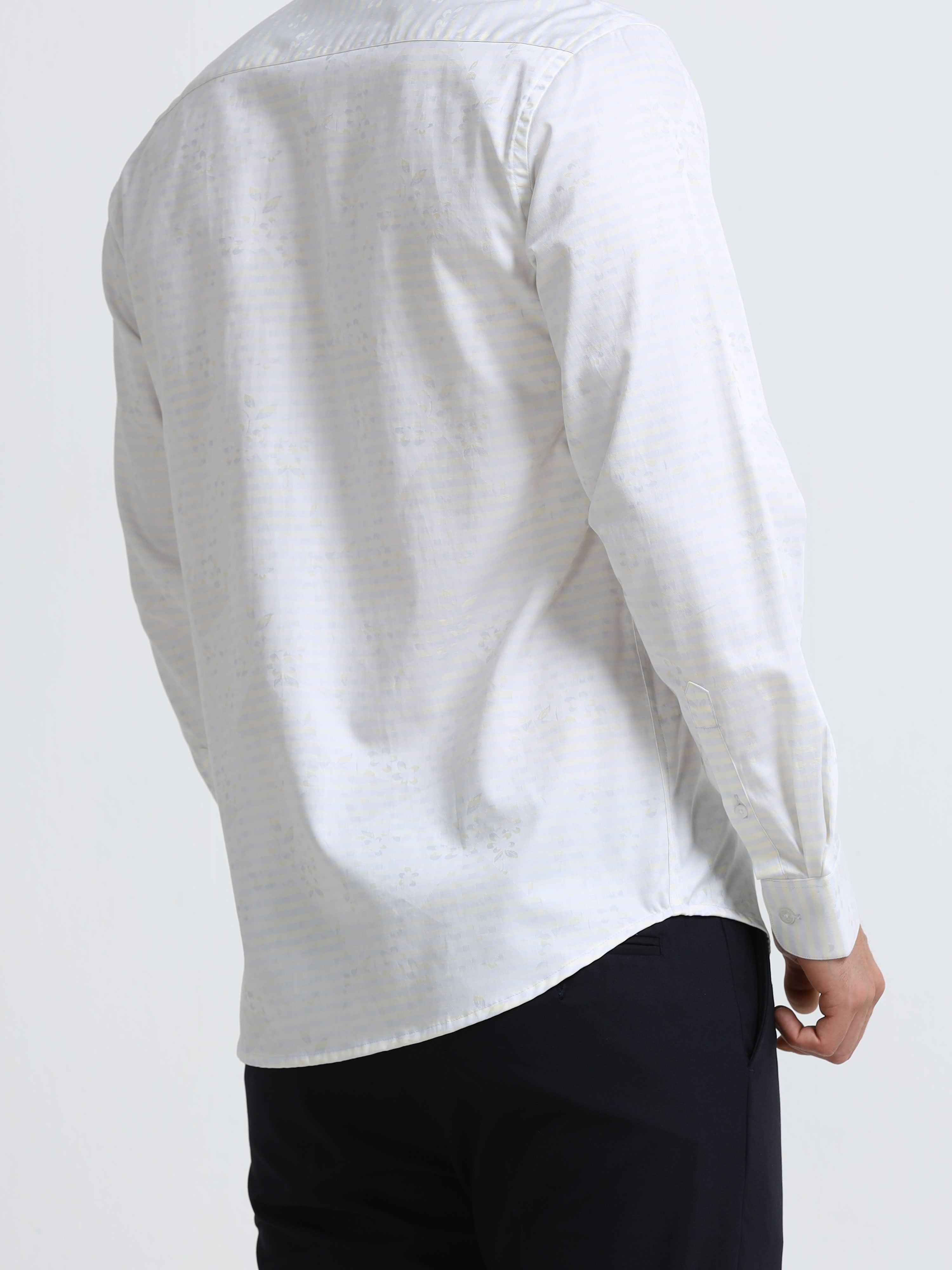 Ivory Bloom Heritage Stripe Shirt