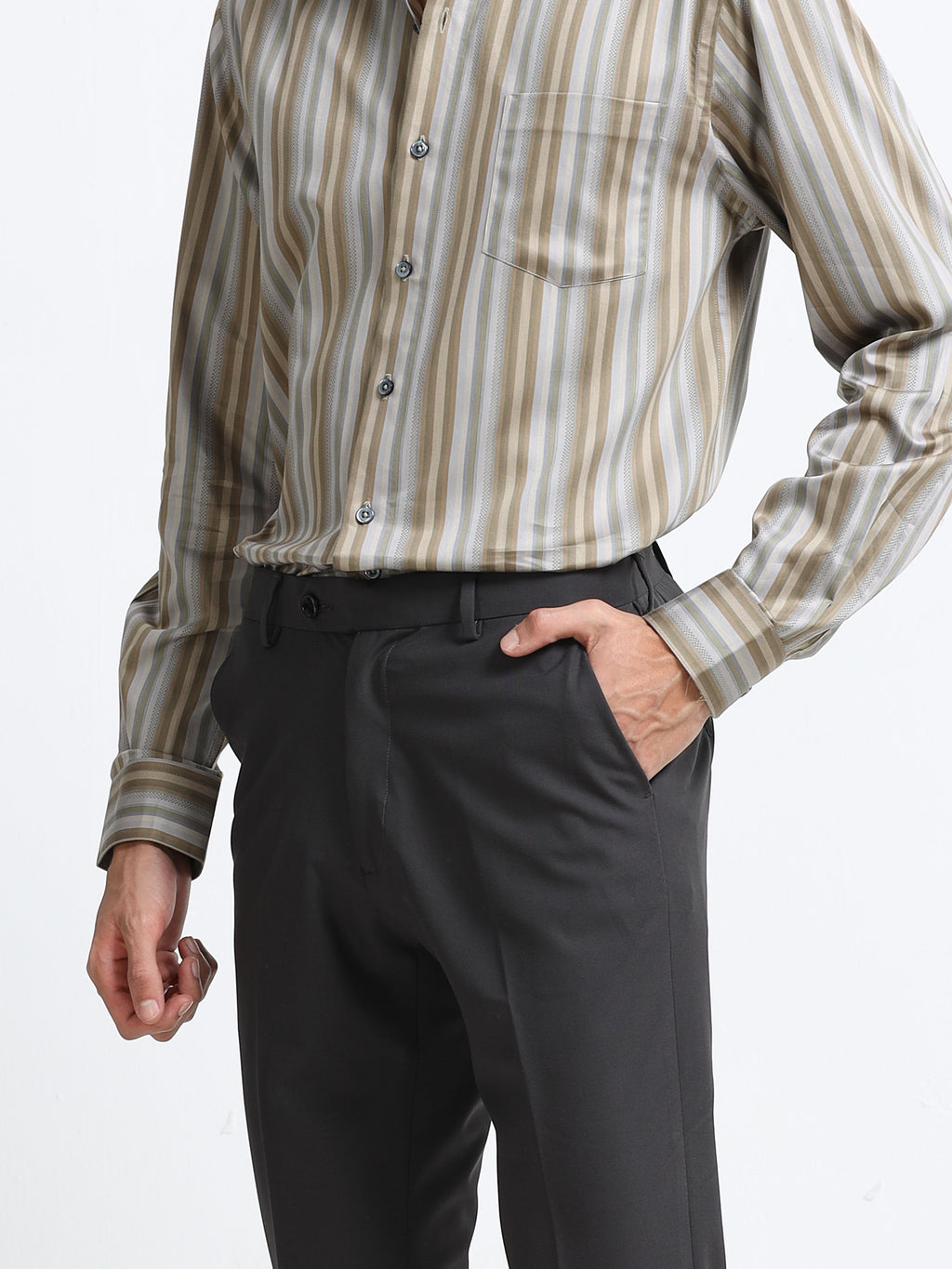 Sahara Stripe Jacquard Artisan Shirt