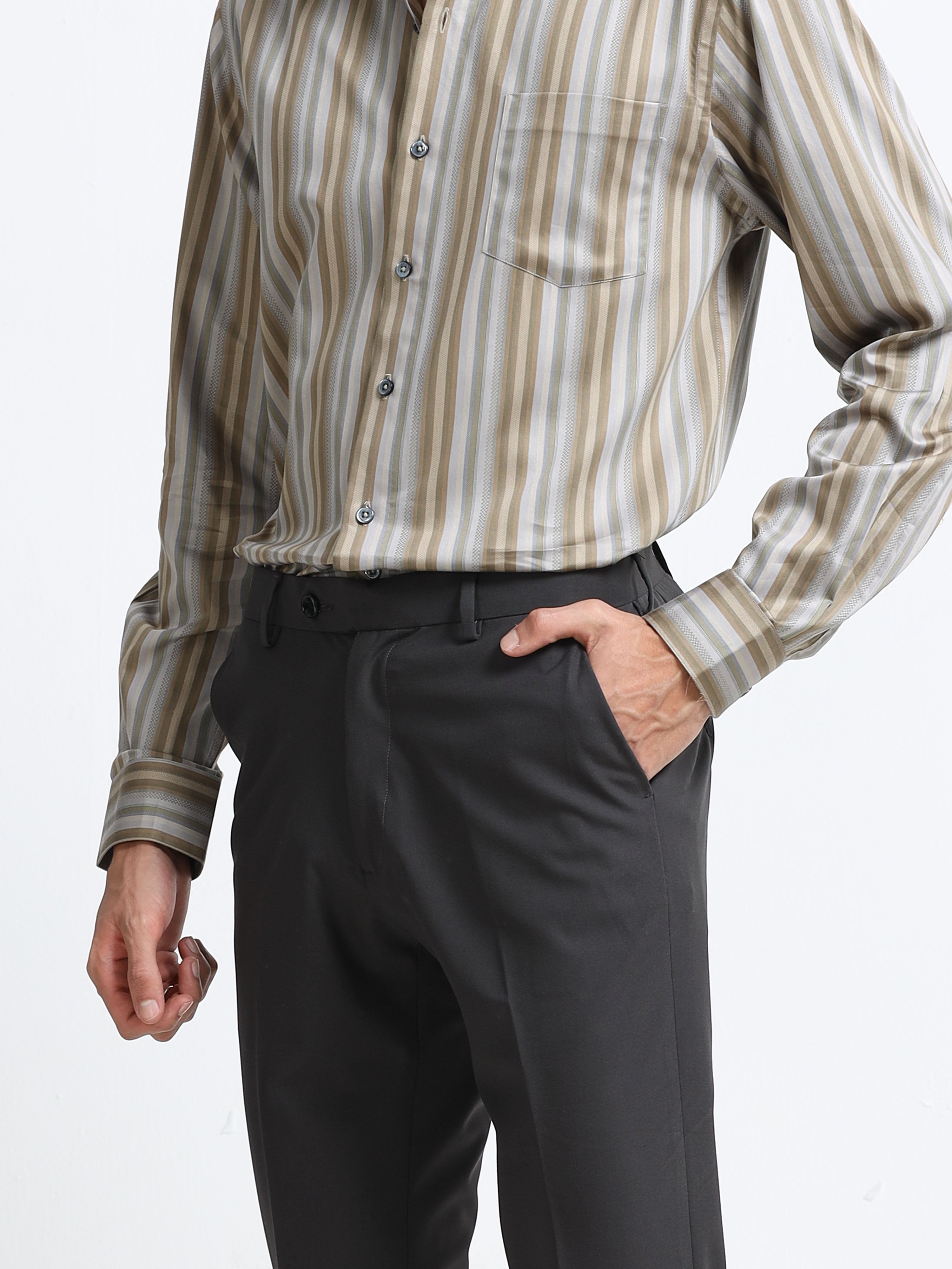Sahara Stripe Jacquard Artisan Shirt