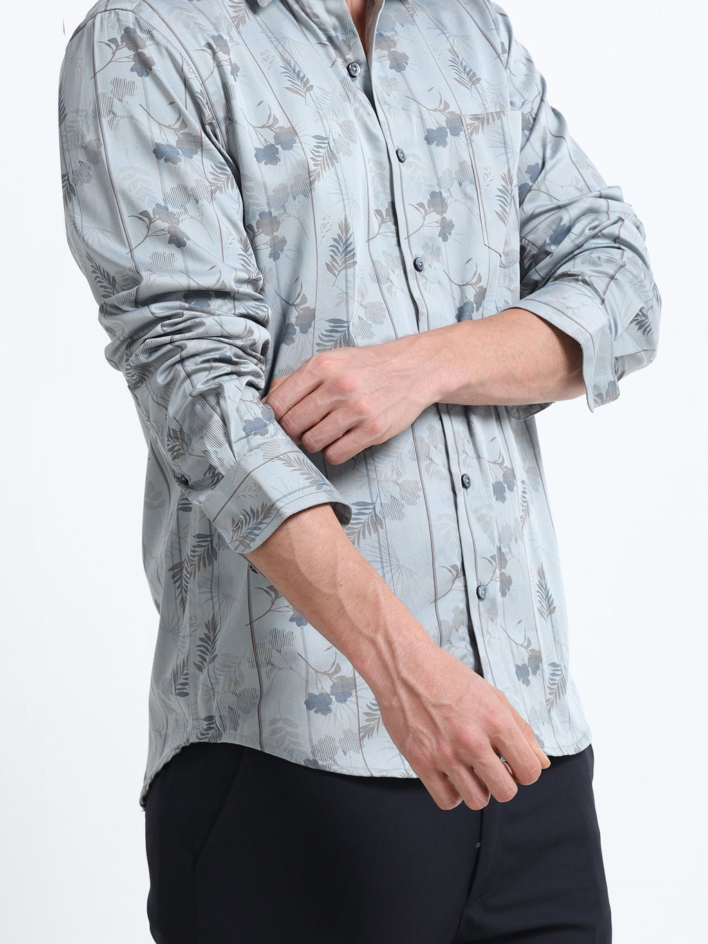 Tectonic Flora Artisan Pinstripe Shirt