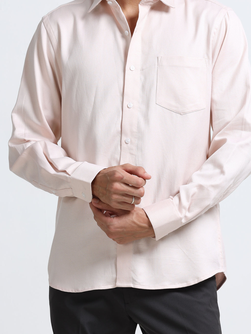 Rose Quartz Textured Shirt